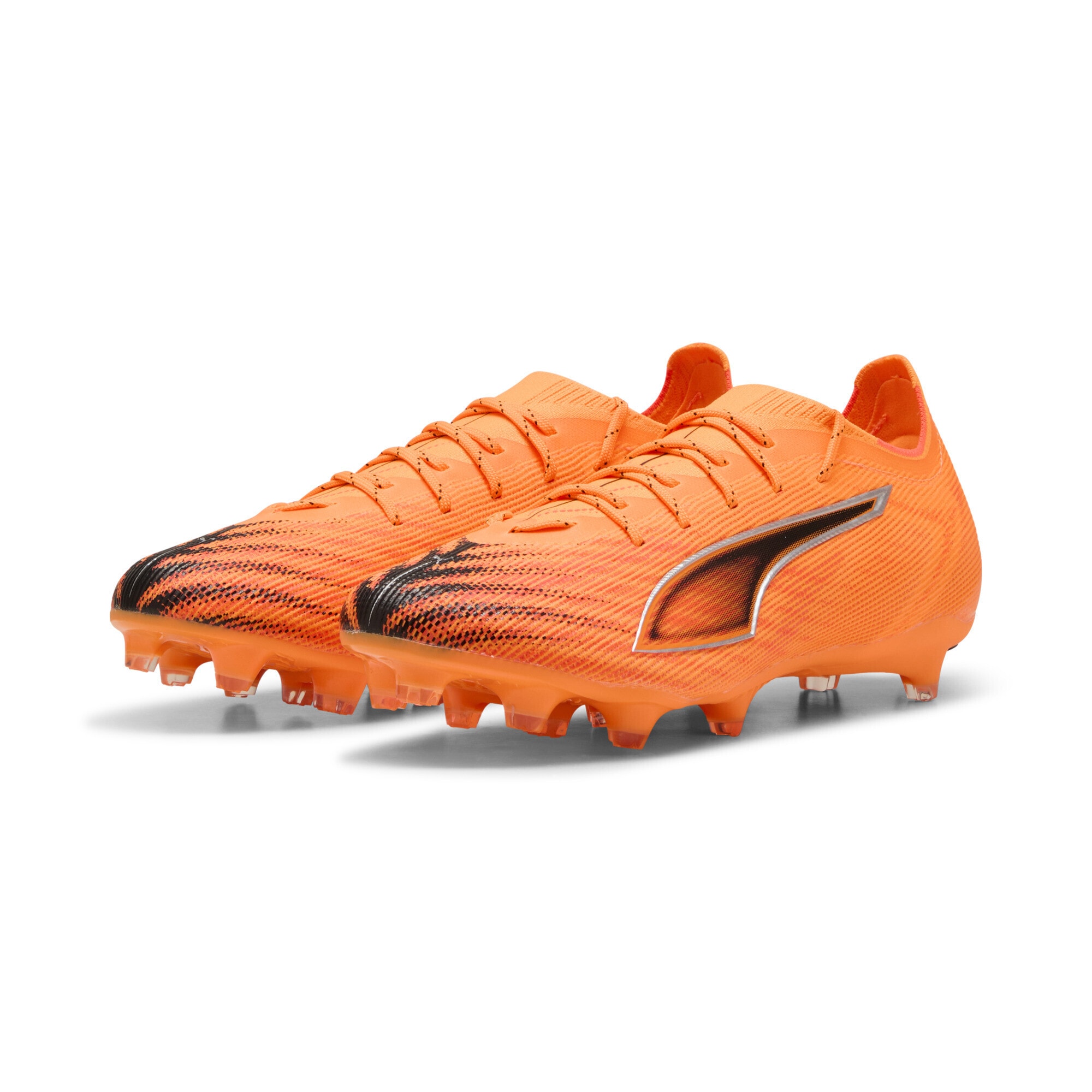 PUMA Herren Fußballschuh "ULTRA 6 PRO FG/AG Fußballschuhe Erwachsene", Gr. 46heat fire schwarz glowing rot orange, Obermaterial: Textil, Synthetik;