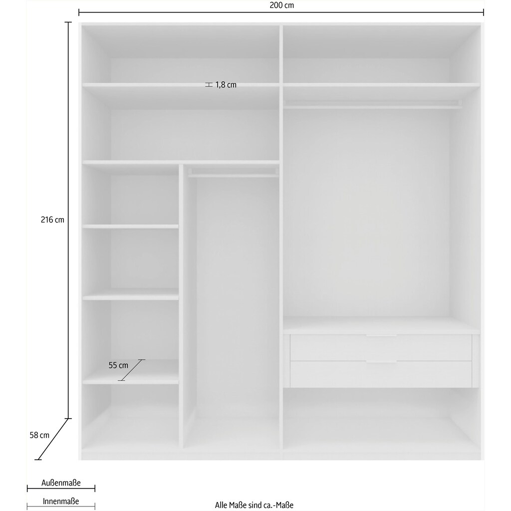 Express Solutions Drehtürenschrank »SWIFT«, wahlweise inkl. Zubehör-Paket