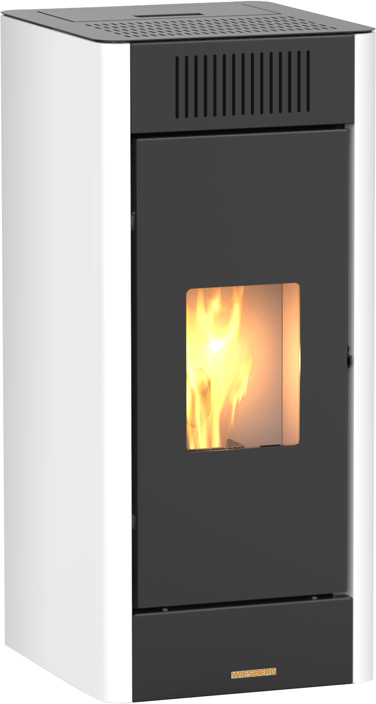 BLAZE Pelletofen "Ilia", weiß, Wohnzimmer, Kaminöfen, optional WLAN fähig