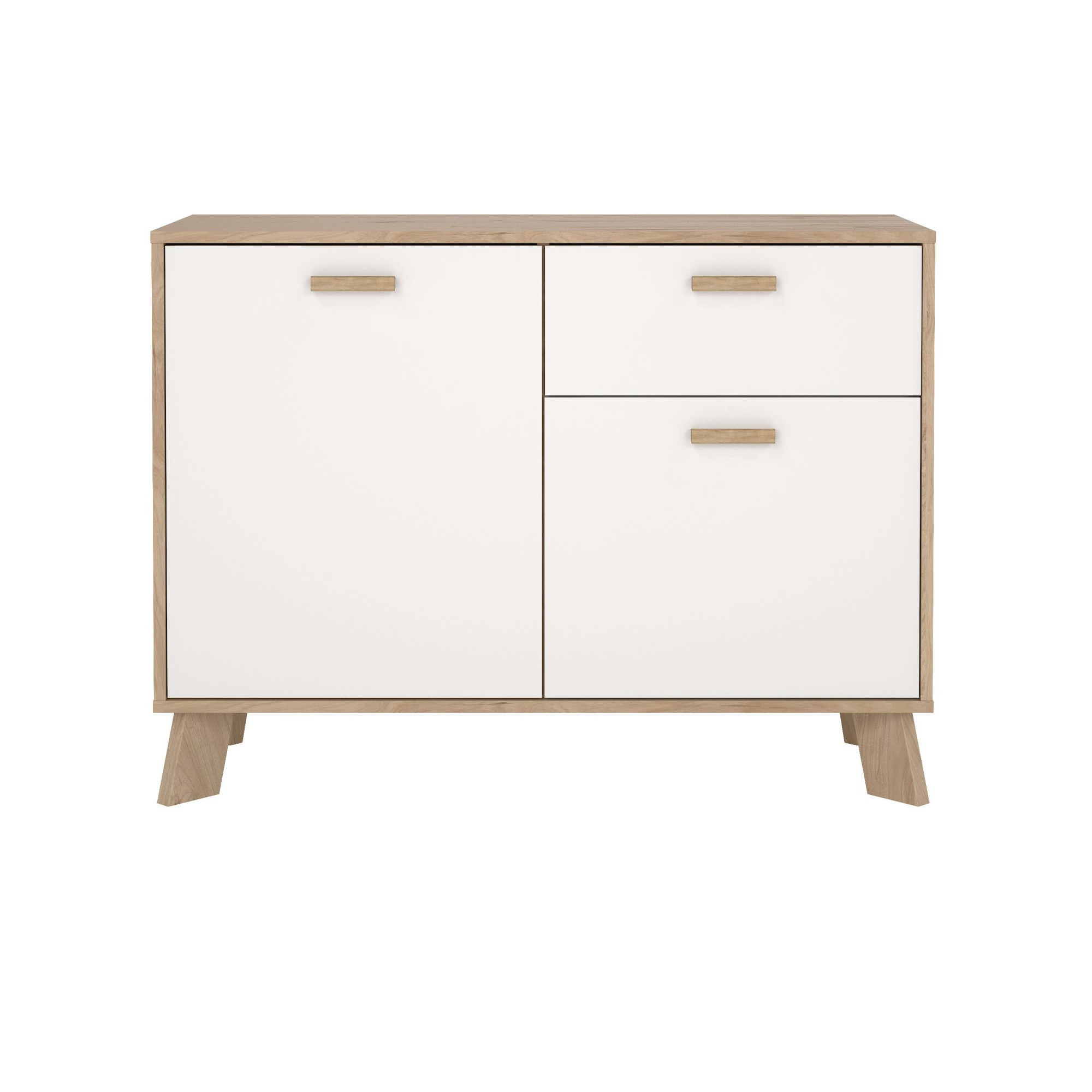 Thumbnail - andas Sideboard "Ikast, Stauraum, Schubladenschrank, Aufbewahrung" 2 Türen und 1 Schublade, Breite 99 cm, Höhe 73 cm