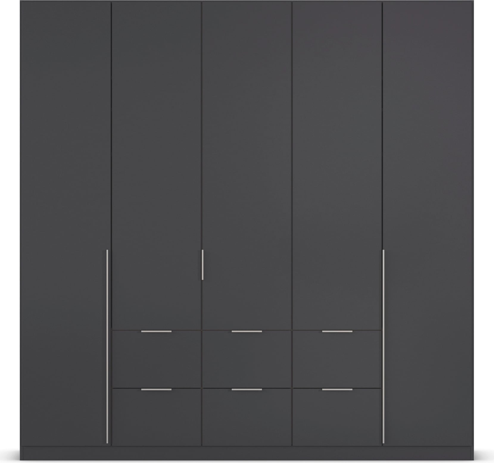 rauch Drehtürenschrank »Kleiderschrank Schrank Garderobe AGORDO mit Dekor- oder Hochglanzfront«, (in zwei Griff-Farben mit Dekor- oder Hochglanzfront), mit Außenschubkästen, in 6 Breiten und 2 Höhen MADE IN GERMANY