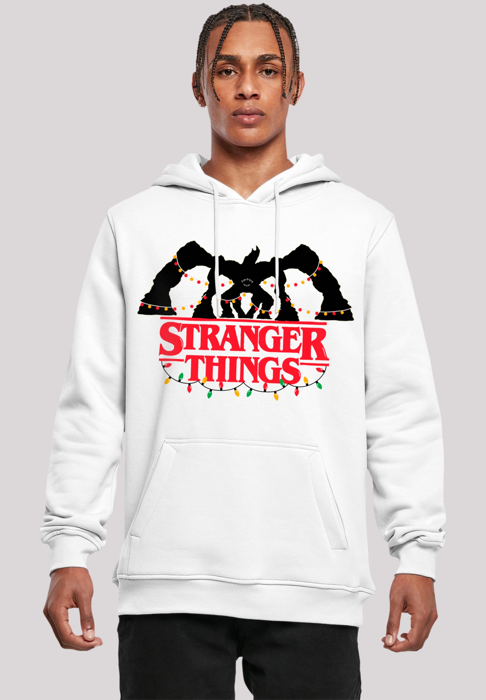 F4NT4STIC Kapuzenpullover "Stranger Things Demogorgon Lights Netflix", Premium Qualität