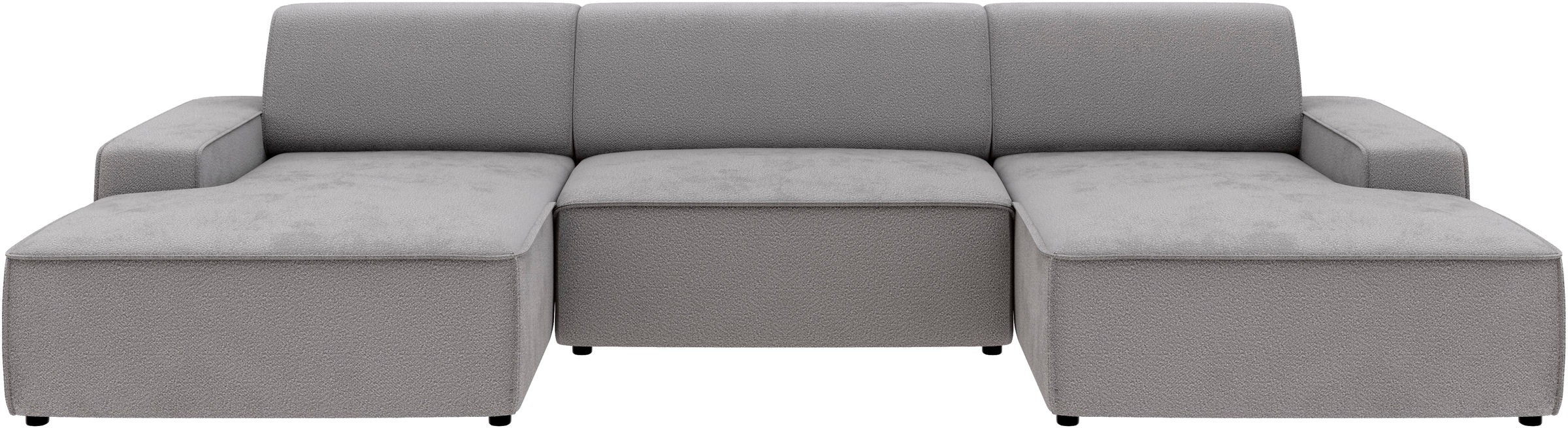 TRENDMANUFAKTUR Wohnlandschaft »Graz, wahlweise mit Sitzvorschub und Bettkasten, U-Form, Breite 329 cm«, in Cord-, haustierfreundlichem LEO Struktur- oder LUMOS-3D-Bezug