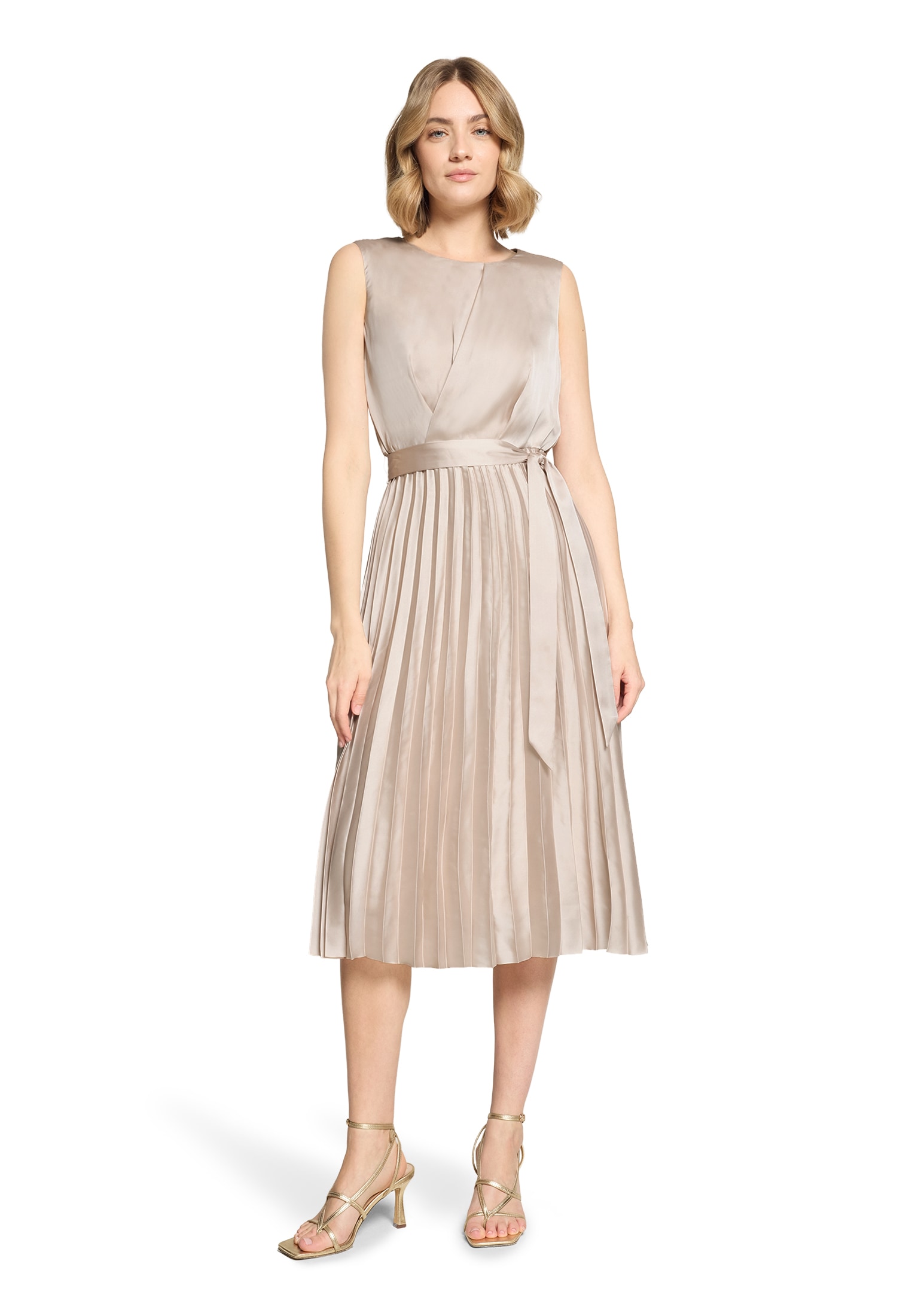 Betty&Co Midikleid "Damen mit Plissee" Ohne Tasche Plissee günstig online kaufen