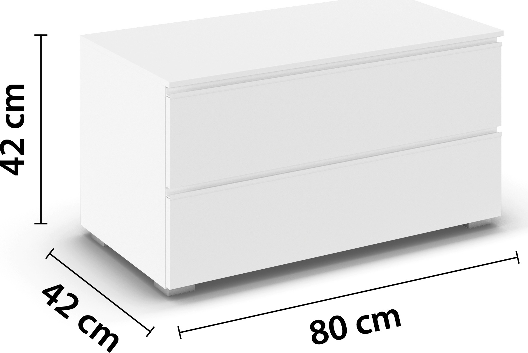 rauch TV-Board »Sideboard Kommode Lowboard TV-Schrank MAINZ« Breite 80 oder 120 cm,  praktische und geräumige Schubladen MADE IN GERMANY