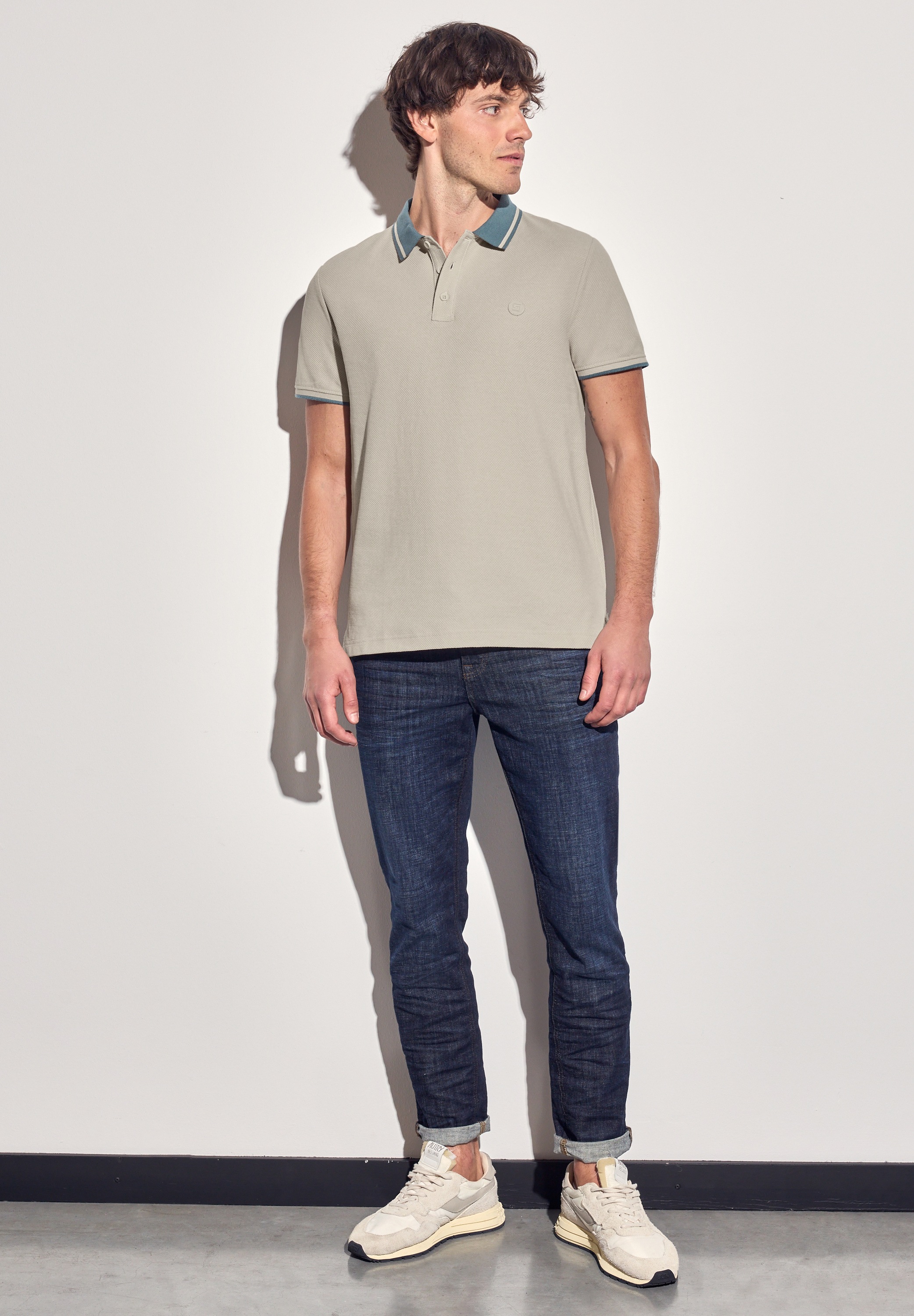 STREET ONE MEN Poloshirt, mit Kontrastdetails