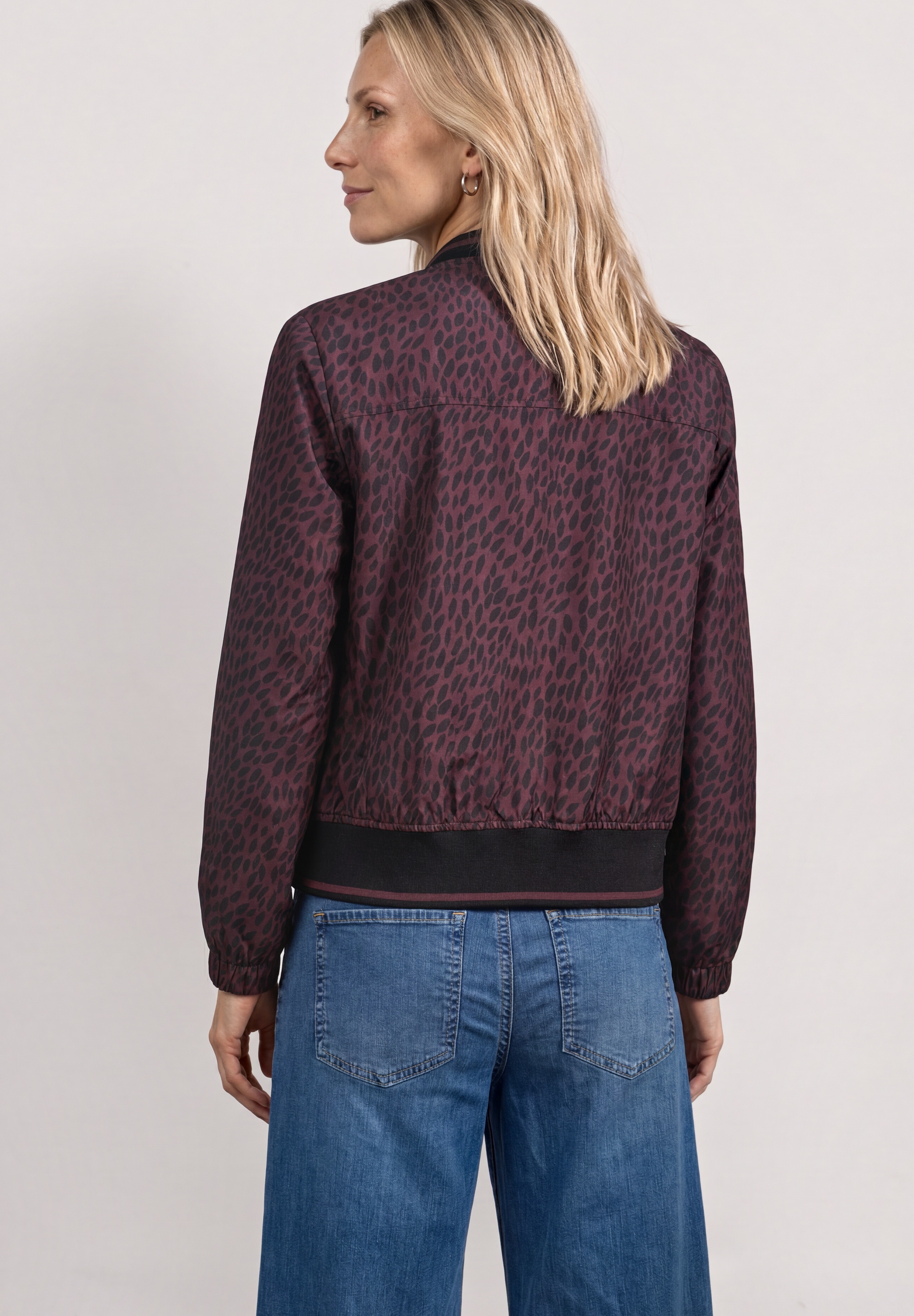 STREET ONE Blouson ohne Kapuze mit allover Leoprint