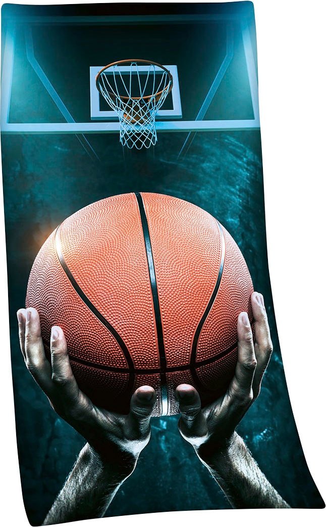 Herding Young Collection Badetuch "Basketball", (1 St., Badetuch 75 x 150 cm), hochfarbig bedruckt