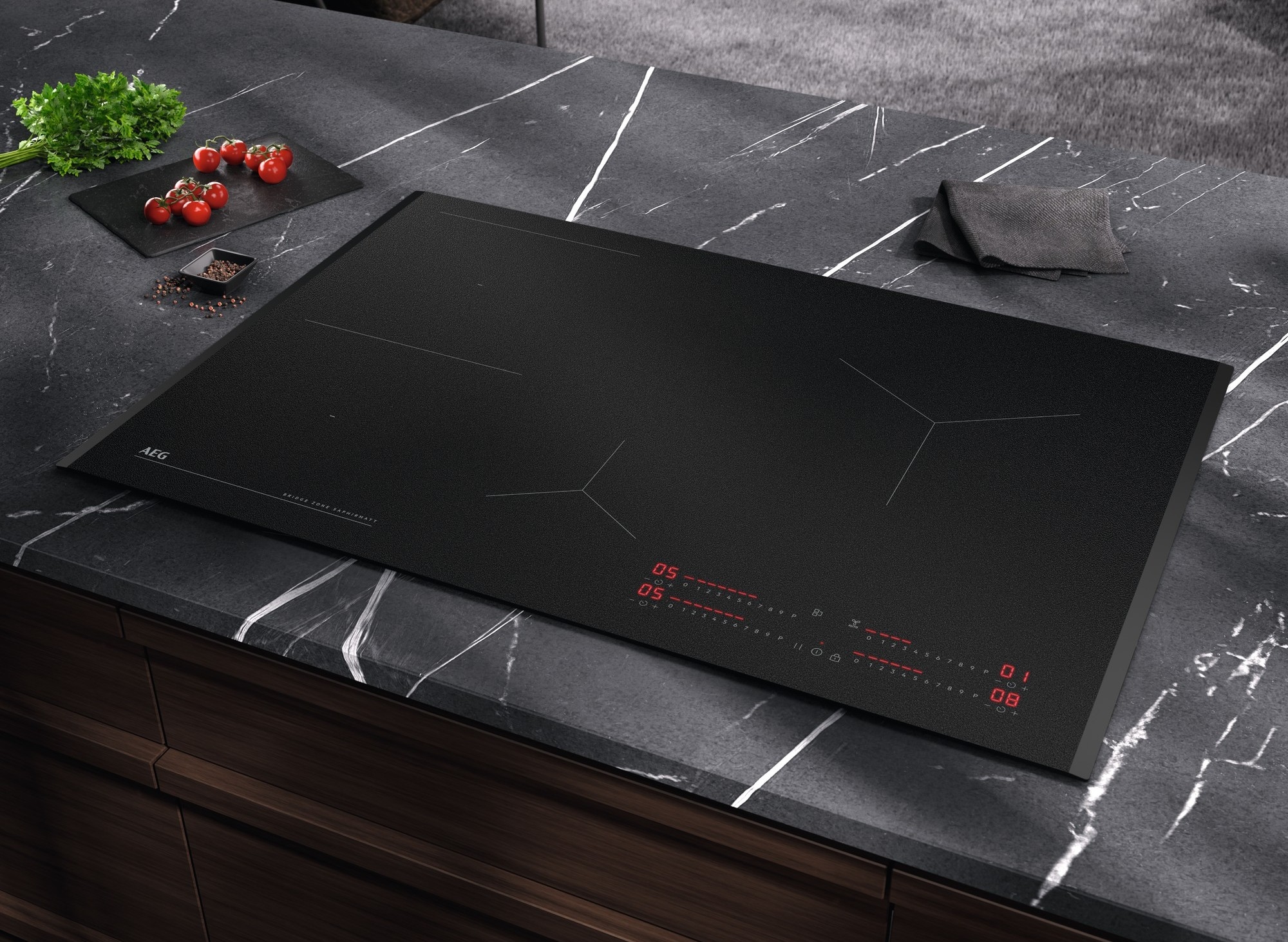 AEG Induktions-Kochfeld »TII84B0FFZ« rahmenloses Design, mit Kindersicherung, mit Topferkennung