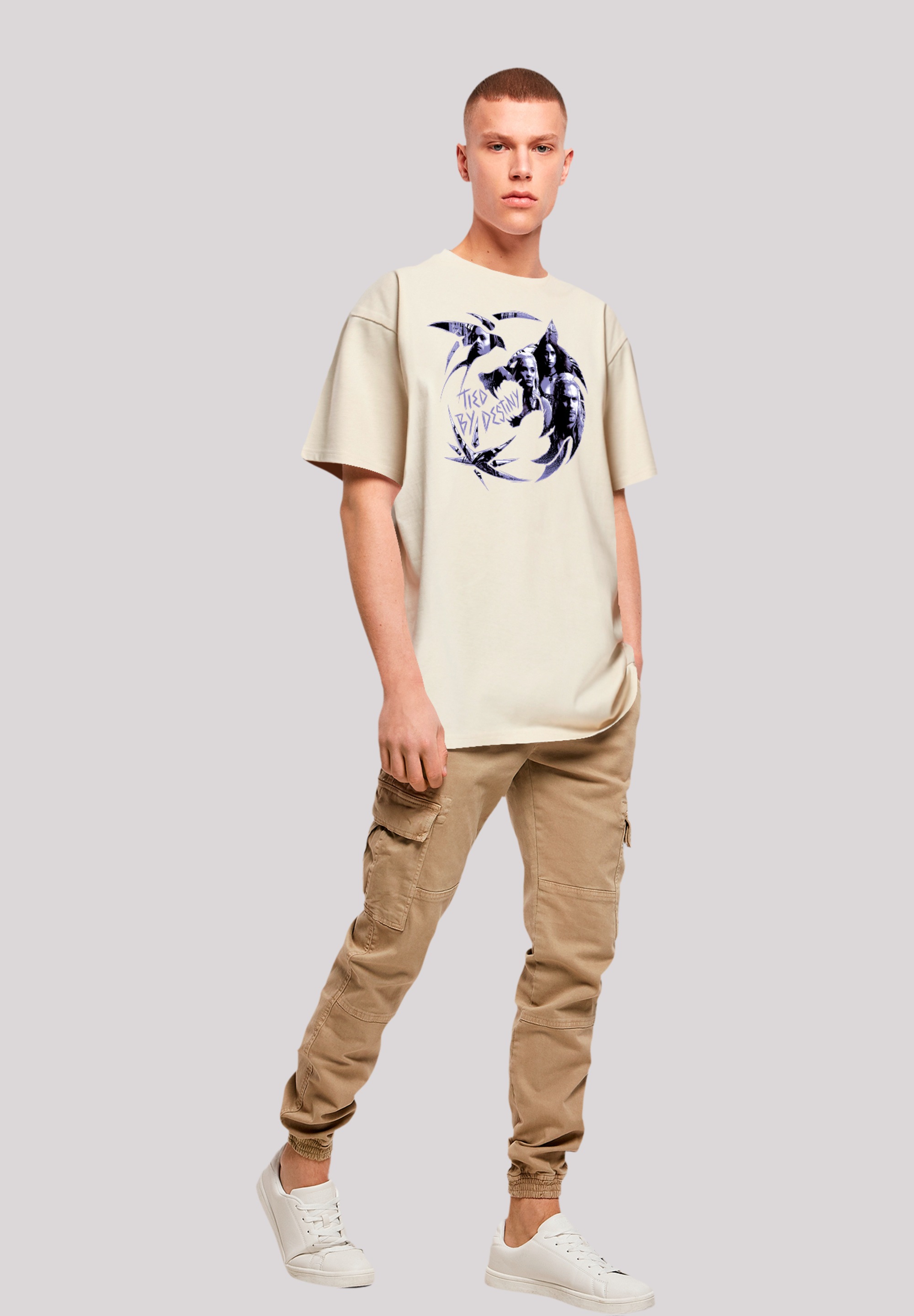 F4NT4STIC T-Shirt »The Witcher Wolf Logo« Premium Qualität