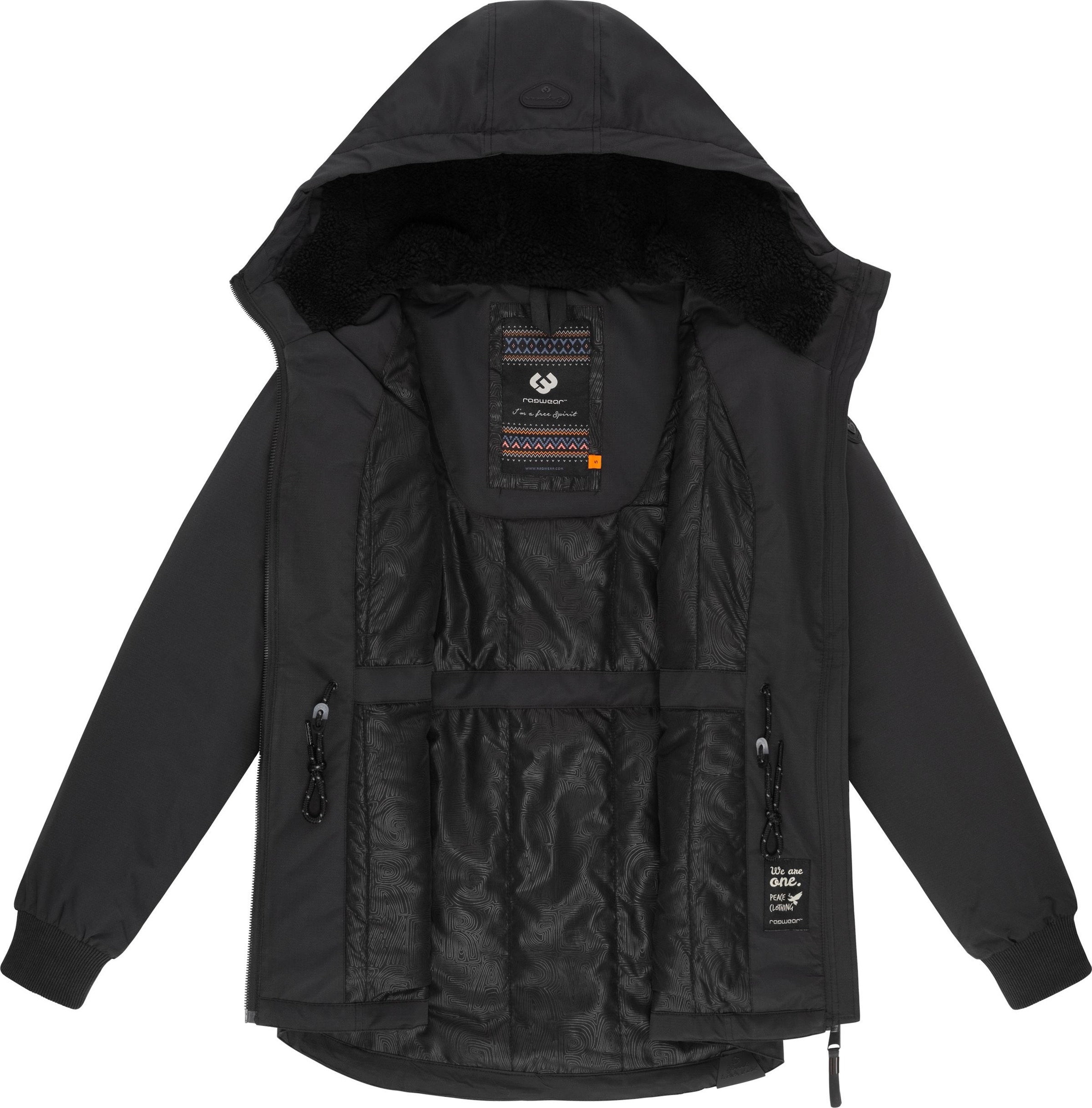 Ragwear Winterjacke »Dowey Warm Rain«, (1 St.), mit Kapuze, Wasserdichte Damen Jacke für den Winter