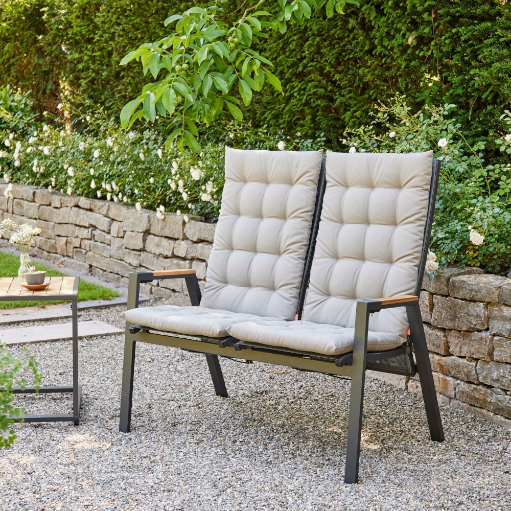 Siena Garden Sesselauflage »ATRIA, 123 cm, TOPSELLER!«, Dessin Uni, 100% recyceltem Polyester, in verschiedenen Farben