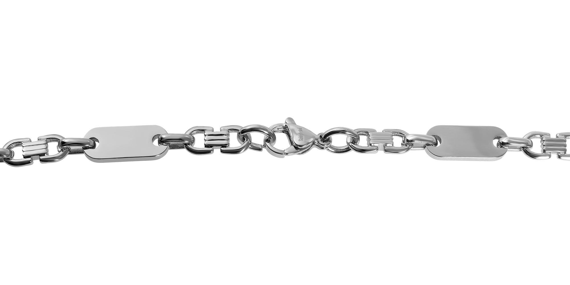 Adelia´s Kette ohne Anhänger »Unisex Halskette – Plattenkette aus Edelstahl« Schöne Geschenkidee zum Weihnachten