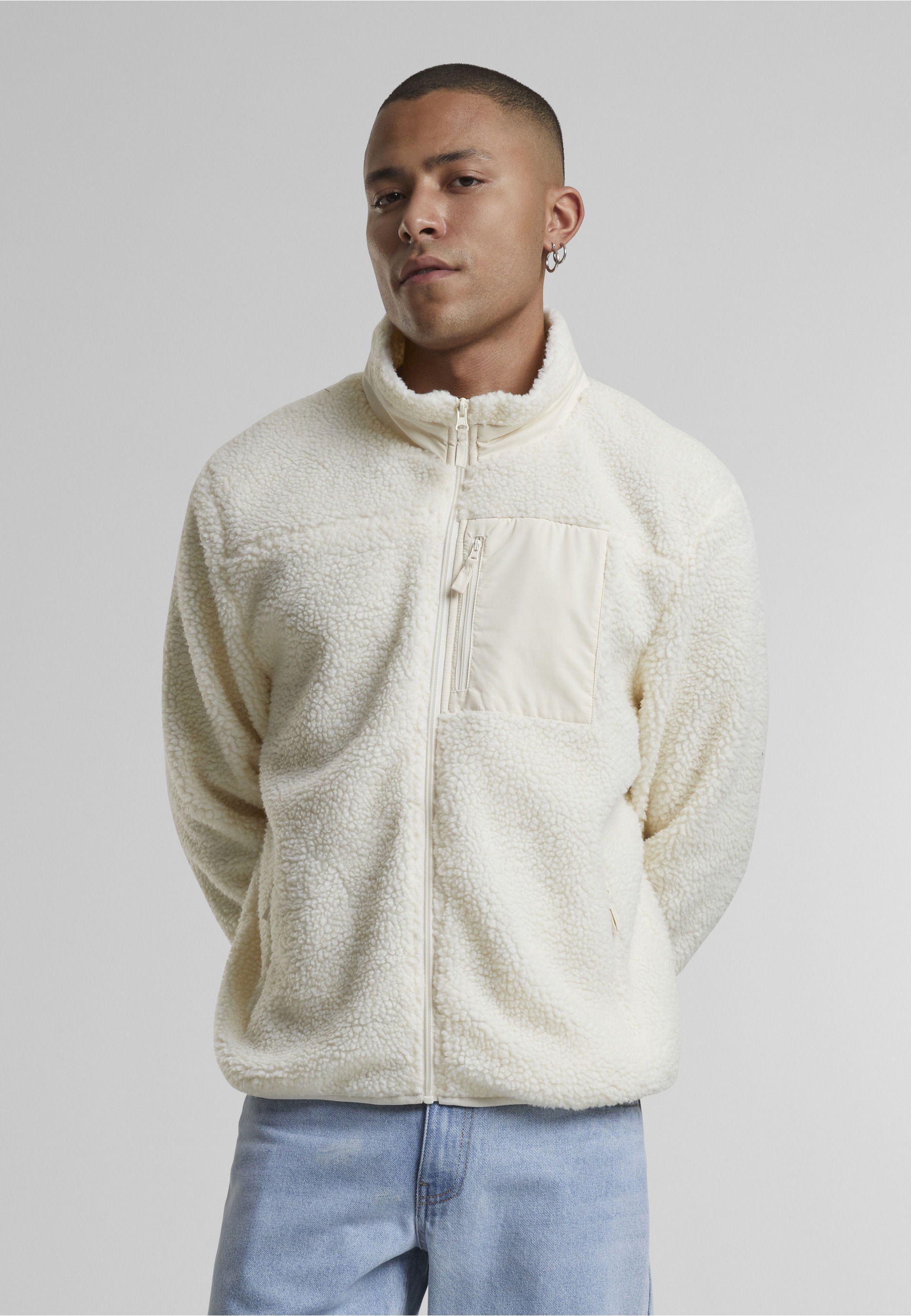 URBAN CLASSICS Steppmantel »Urban Classics Teddy Jacket With Stand Up Collar« 1 Stk.