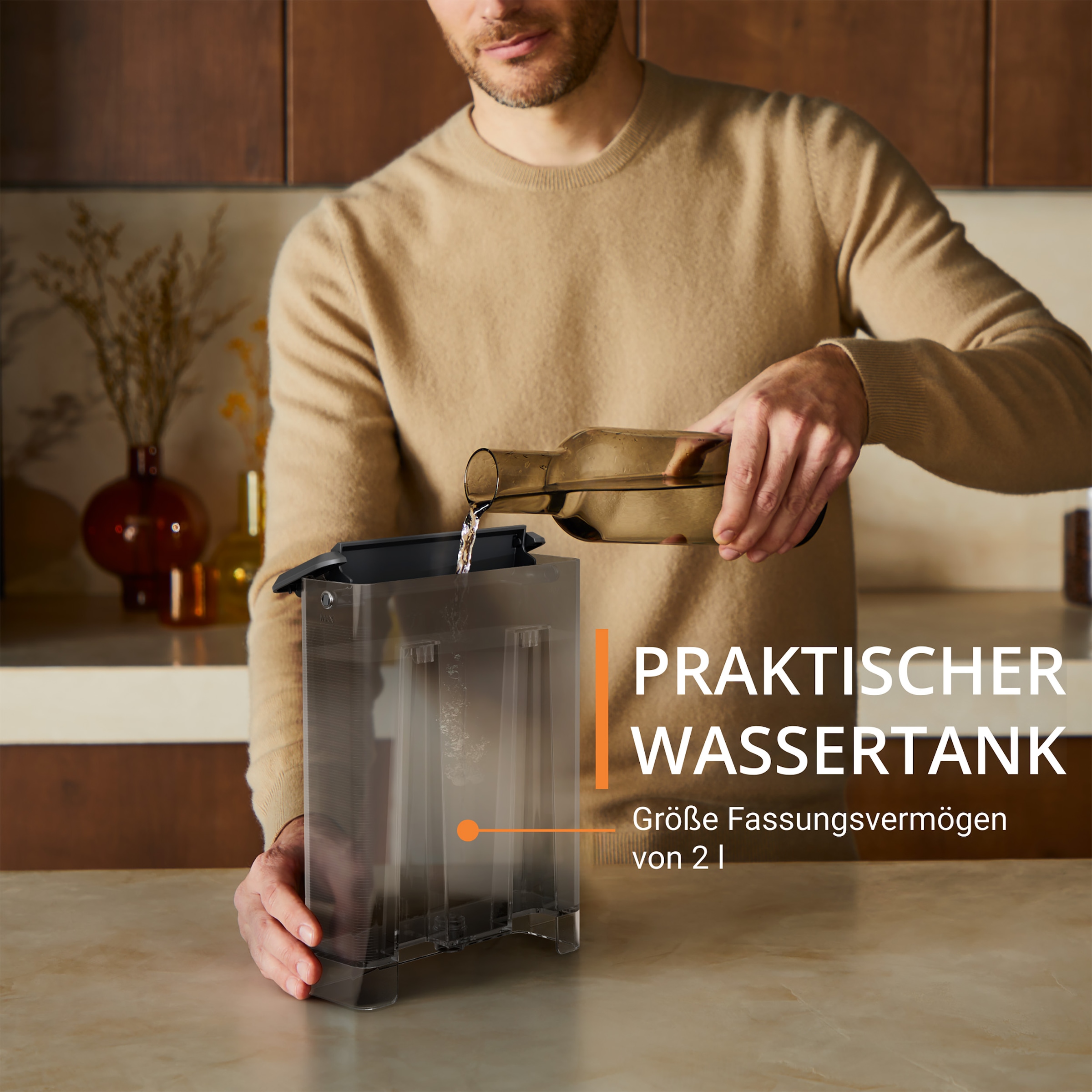 Krups Siebträgermaschine »XP381B Authentic«, intuitives Bedienfeld, Milch-Aufschäumdüse, 2 Siebeinsätze