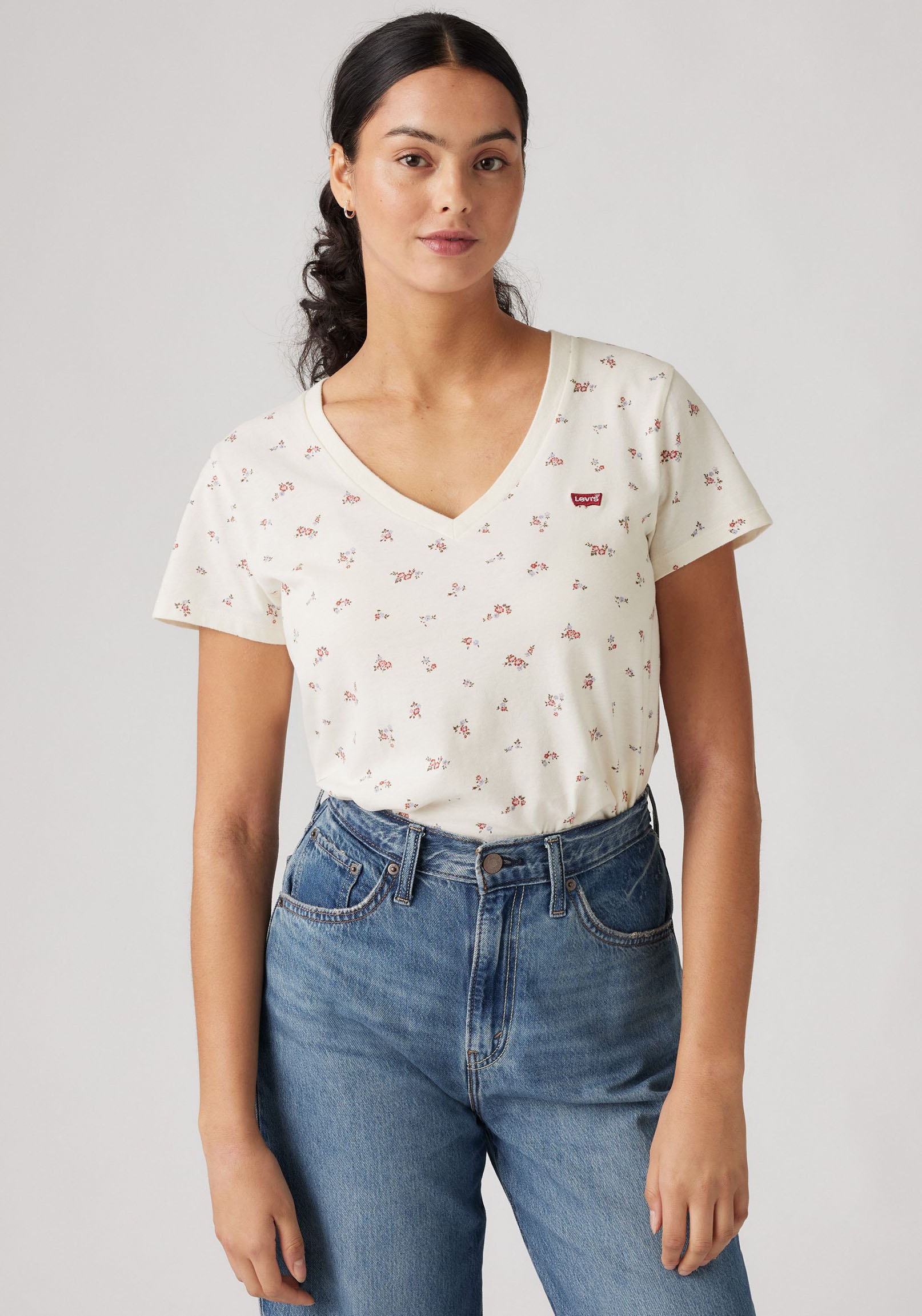 Levis T-Shirt "PERFECT VNECK MULTI-COL" günstig online kaufen