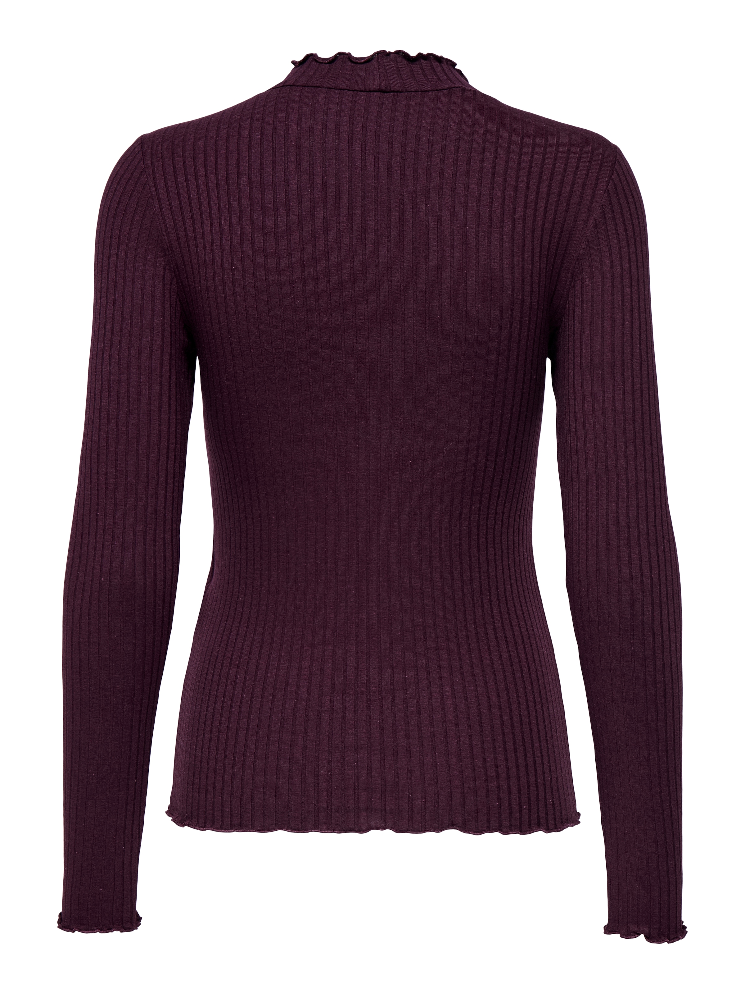 JDY Langarmbluse »JDYFRANSISKA L/S HIGHNECK TOP JRS NOOS«, mit gewellten Säumen