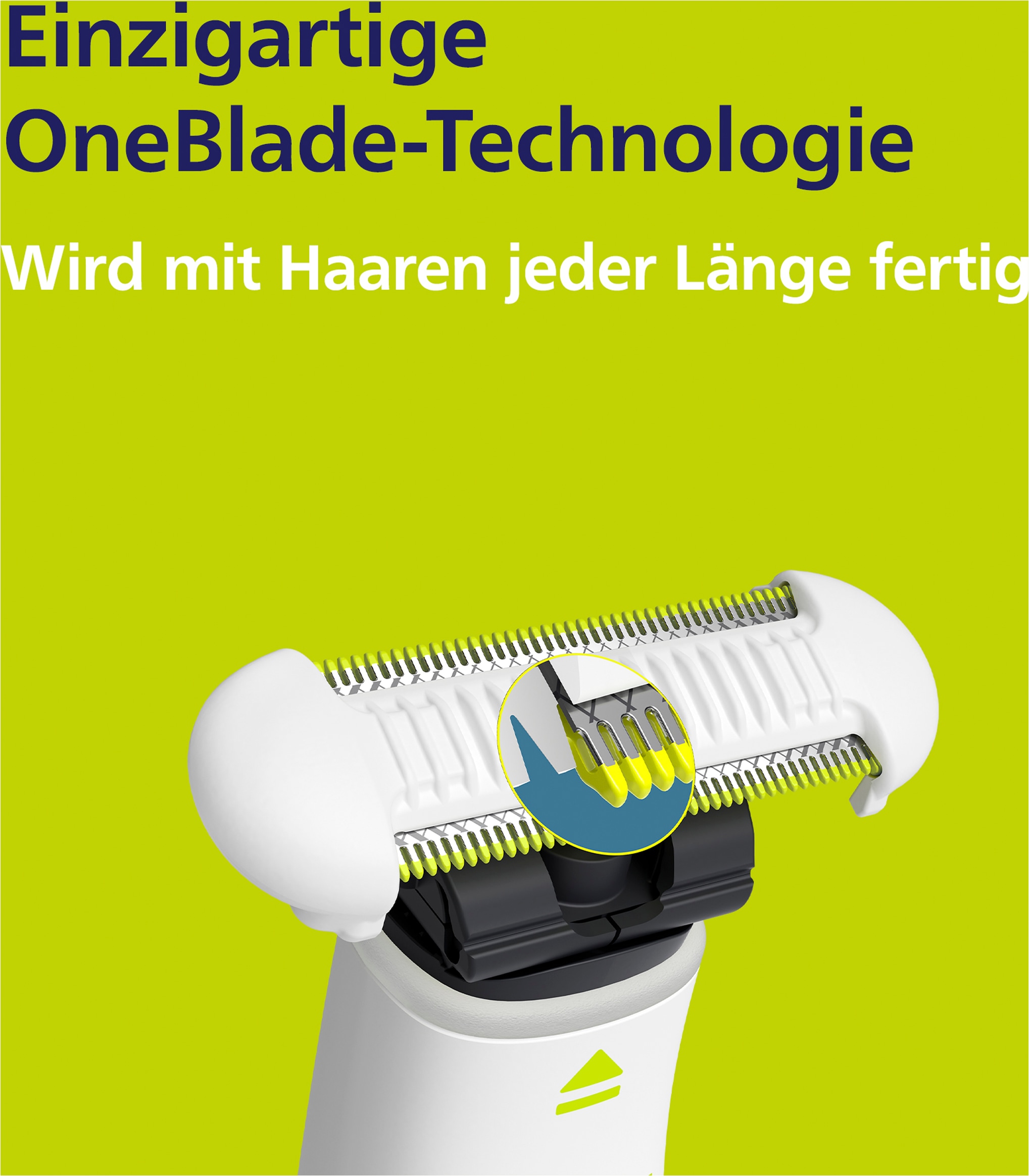 Philips Elektrorasierer »OneBlade Intimate QP1930/30« 1 Stk. Aufsätze mit Konturenfolgetechnologie, nass und trocken verwendbar
