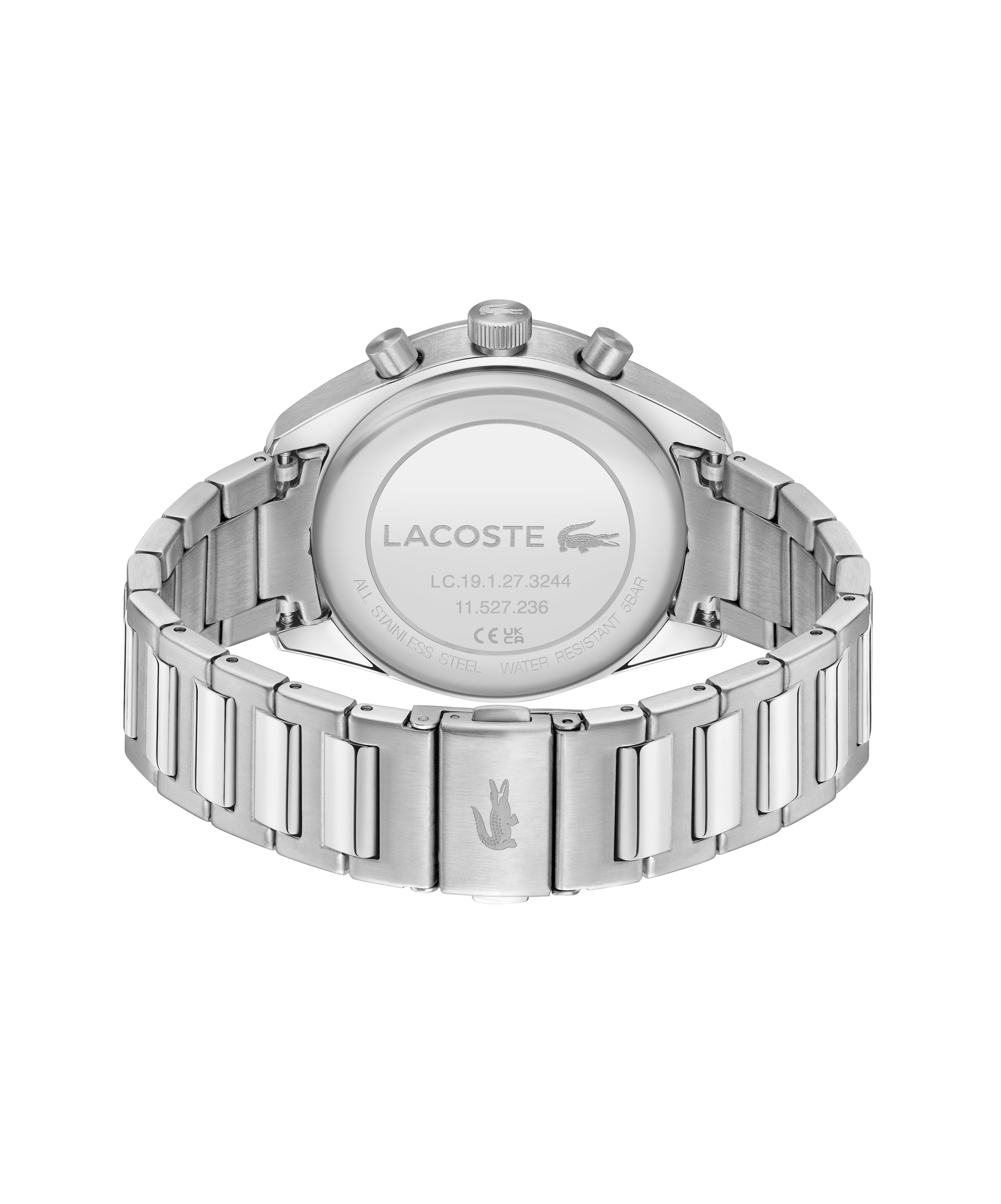 Lacoste Chronograph »BOSTON« Quarzuhr, Armbanduhr, Herrenuhr, Edelstahlarmband, analog