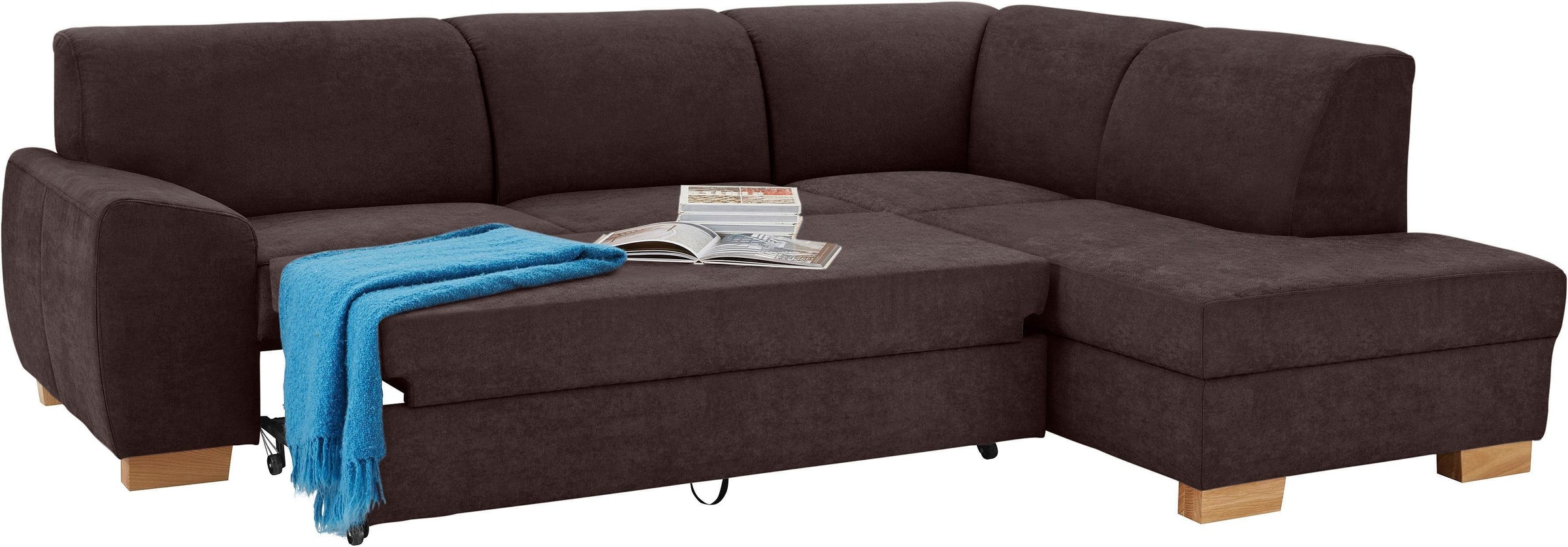DOMO collection Ecksofa »Incanto kubische Formensprache, komfortabel, L-Form«, wahlweise mit Bettfunktion