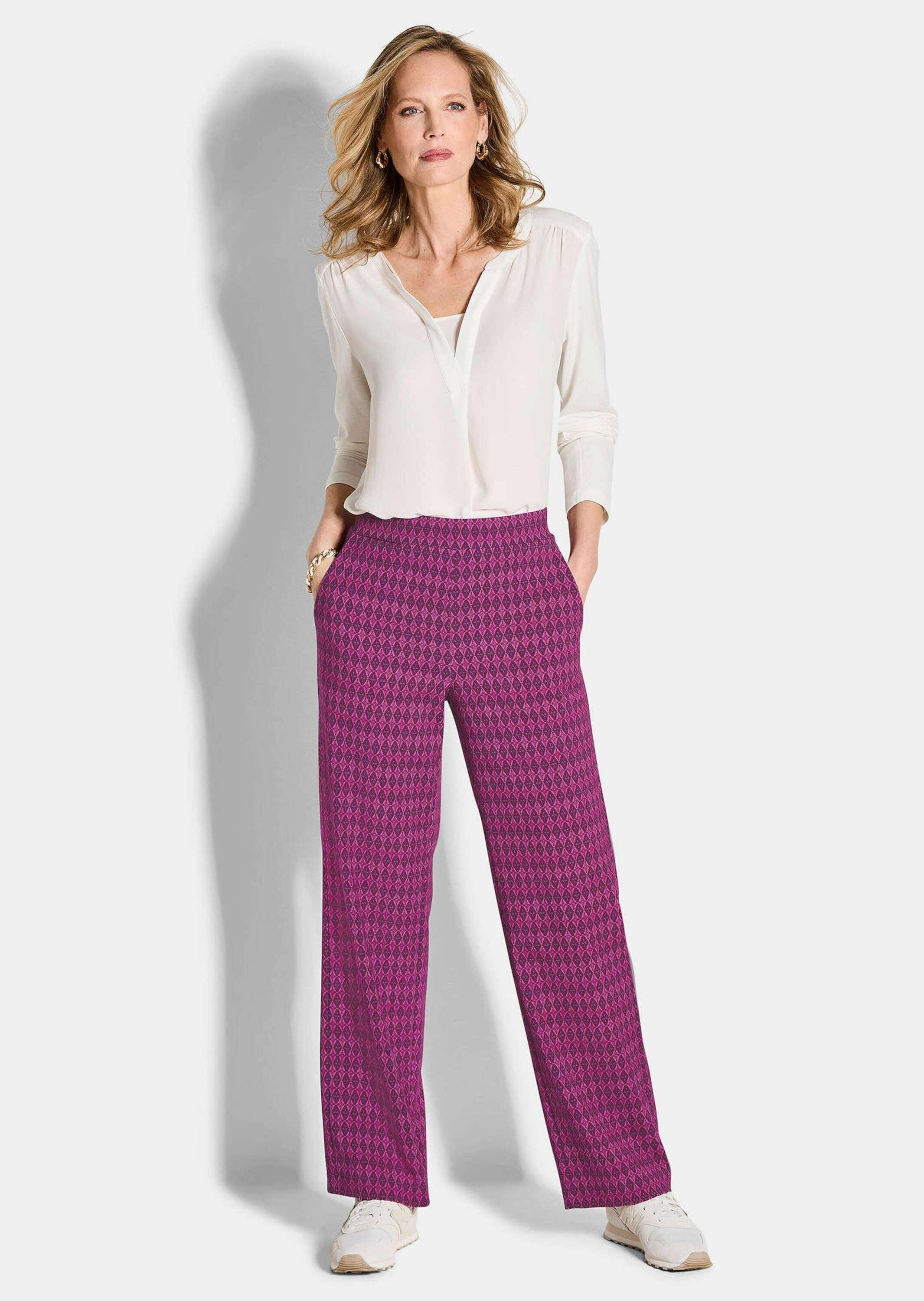 GOLDNER Chinos "Kurzgröße Elegante Schlupfhose mit weitem Bein" günstig online kaufen