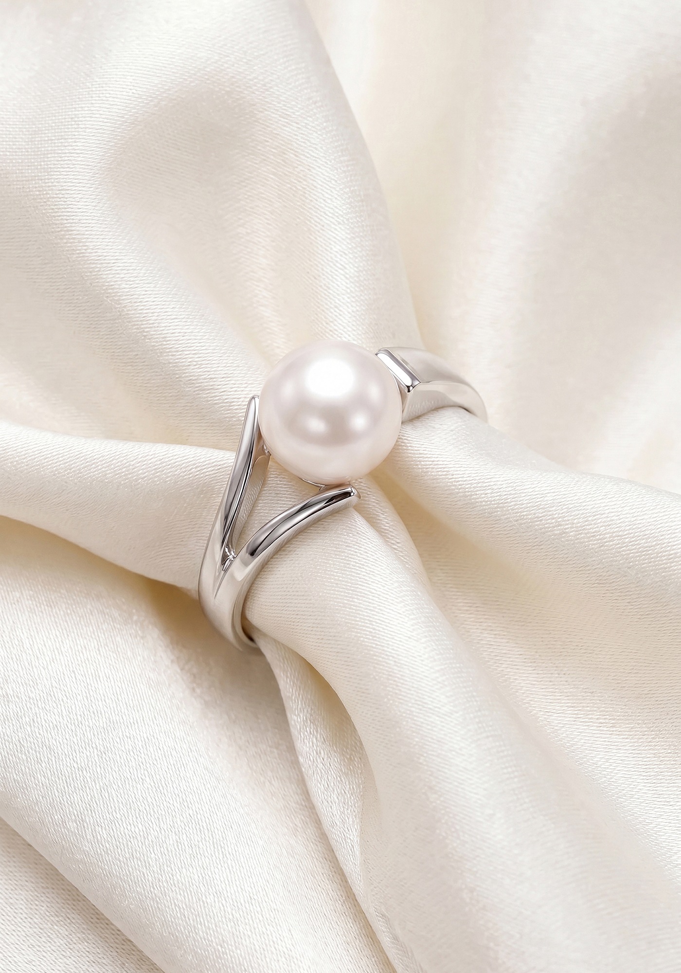 JOBO Perlenring »Ring Silberring« 925 Silber mit Perle