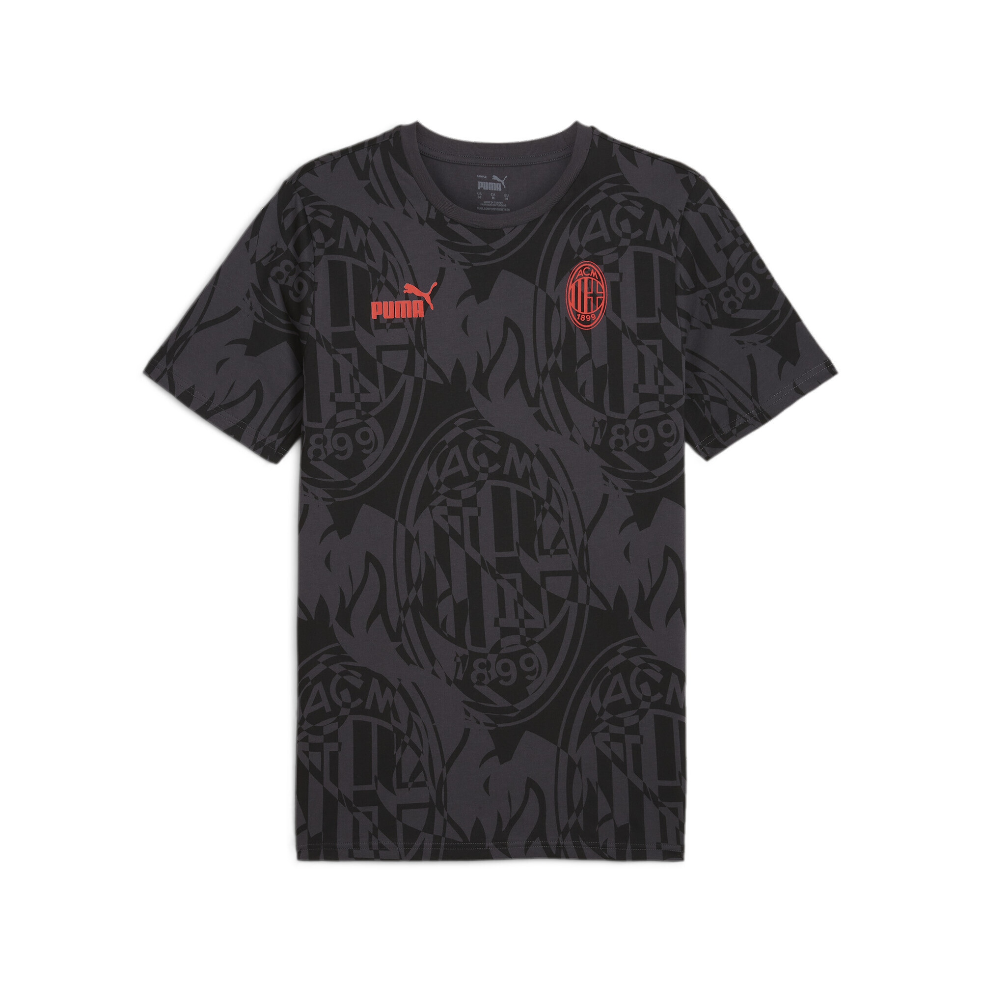 PUMA T-Shirt »AC Milan ftblCULTURE T-Shirt mit Allover-Print Herren«