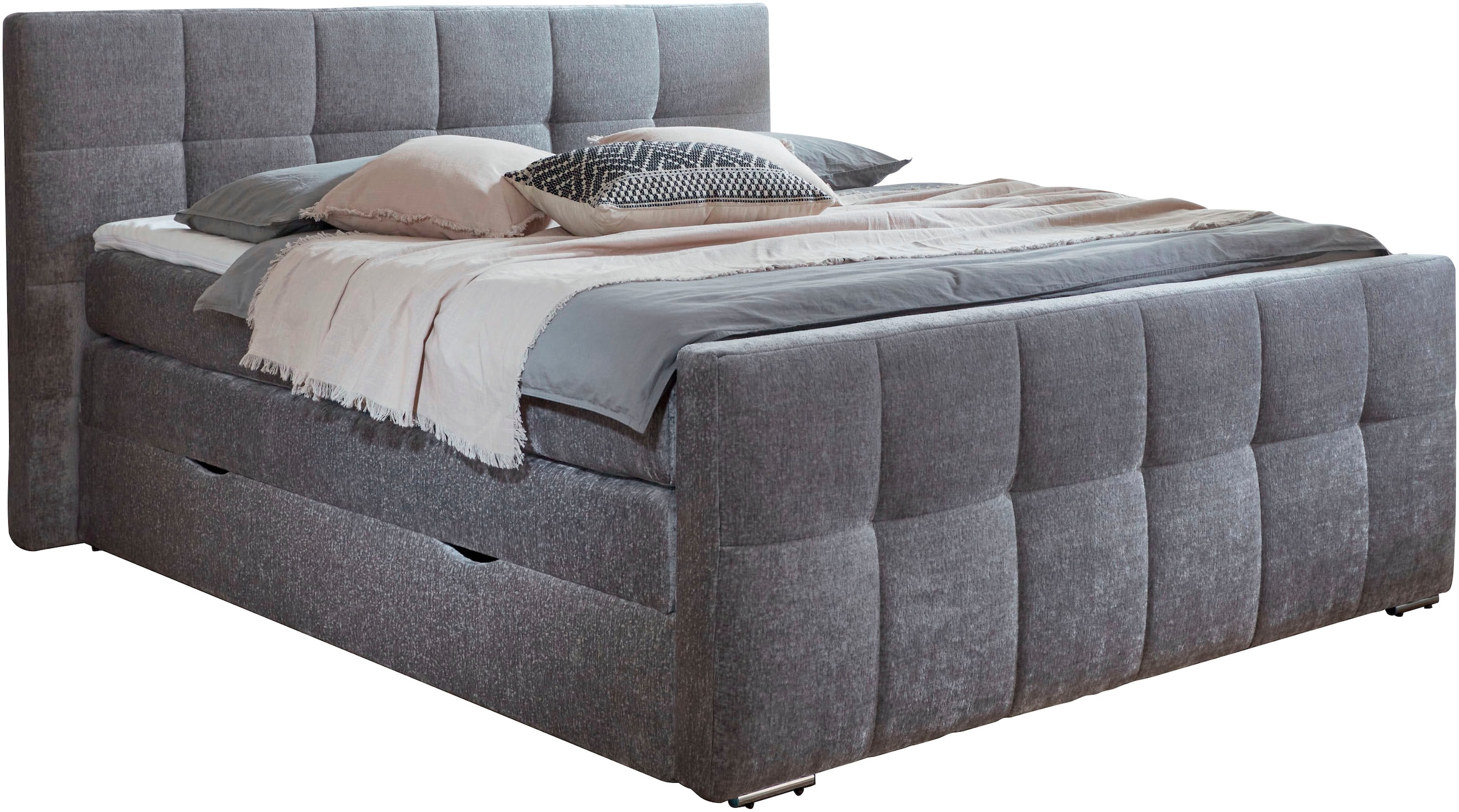 Places of Style Boxspringbett »Rosà«, H3/H3, H3/H4, H4/H4 möglich