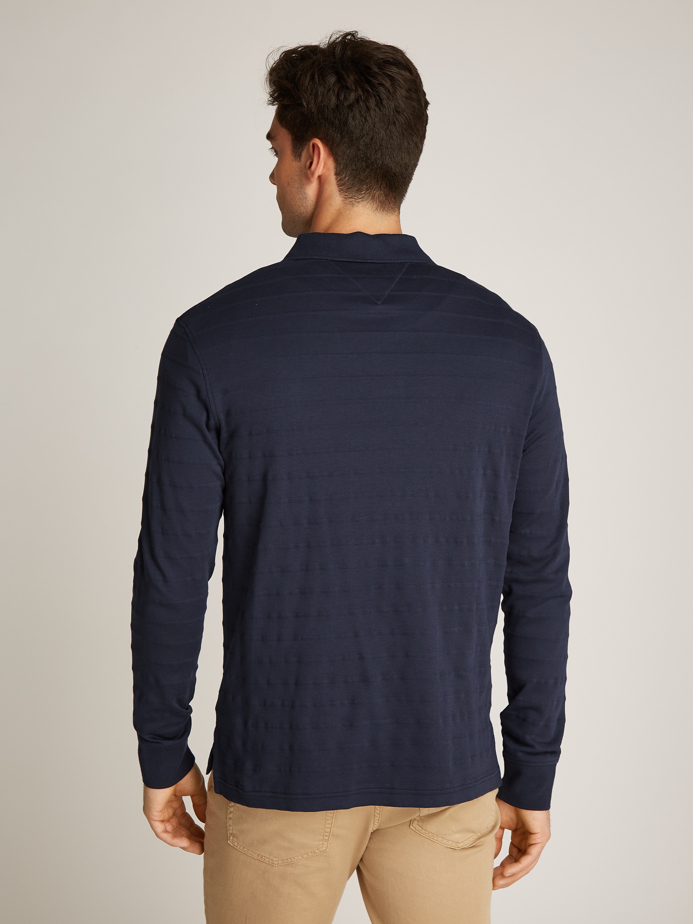 Tommy Hilfiger Langarm-Poloshirt »MERC JACQUARD STRIPE LS REG POLO«