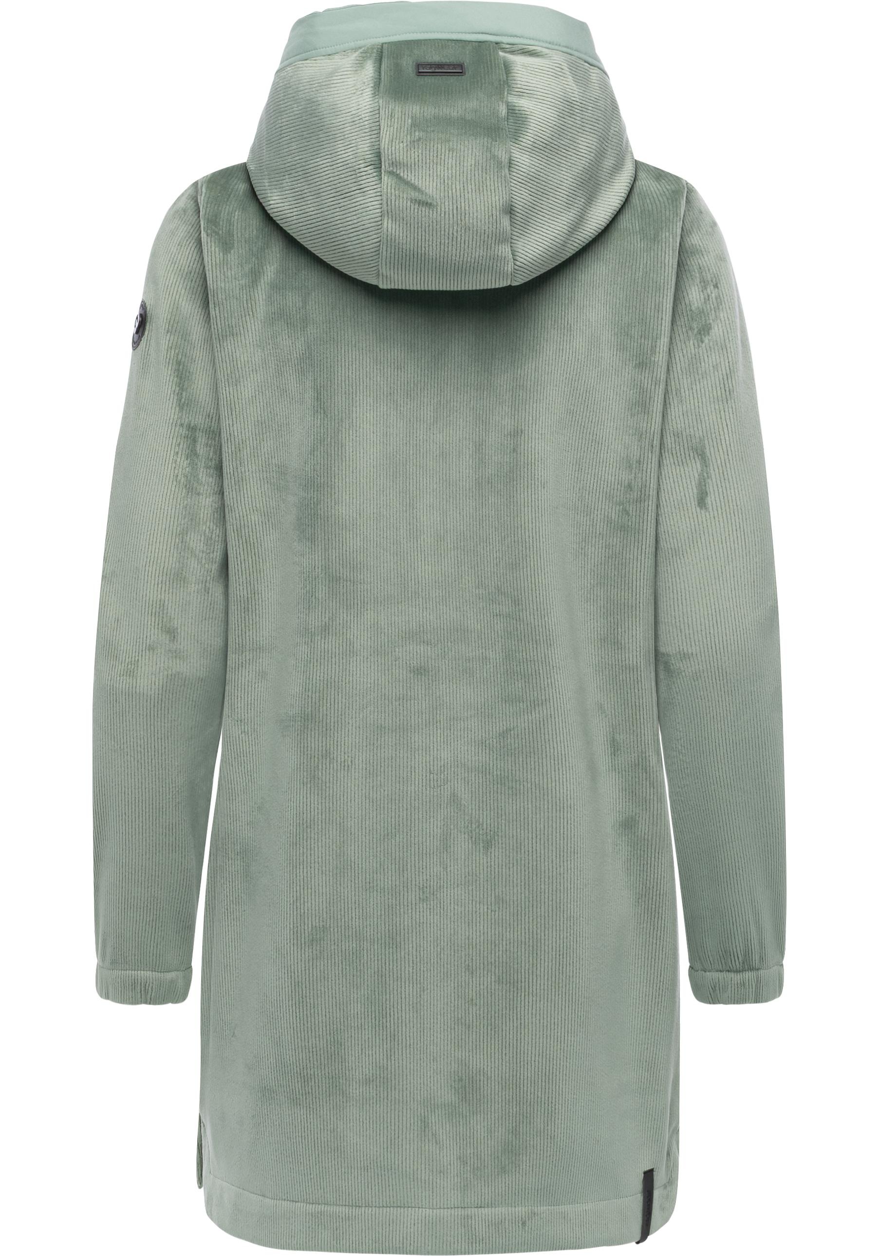 Ragwear Cousy Bonded Youmodo Women's Short Coat Grey Green XS 2