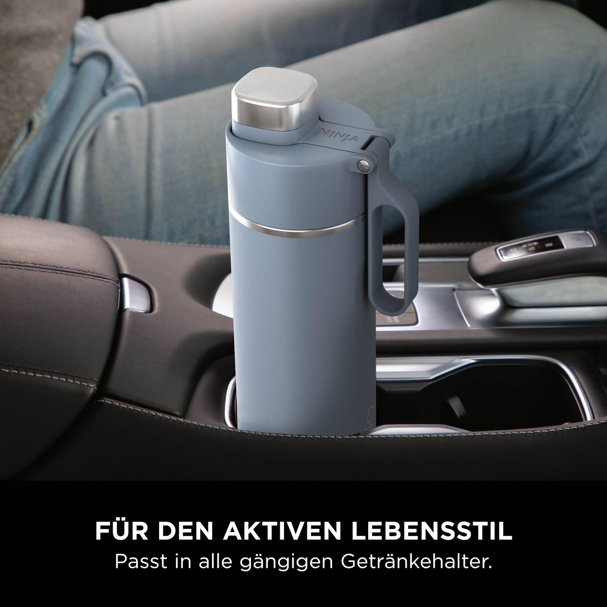 NINJA Isolierflasche »Ninja Thirsti Reiseflasche – 530 ml DW1801EUU / 700 ml DW2401EUU«, Getränke bleiben 24 Stunden kalt, 12 Stunden heiß, Eis hält 2 Tage