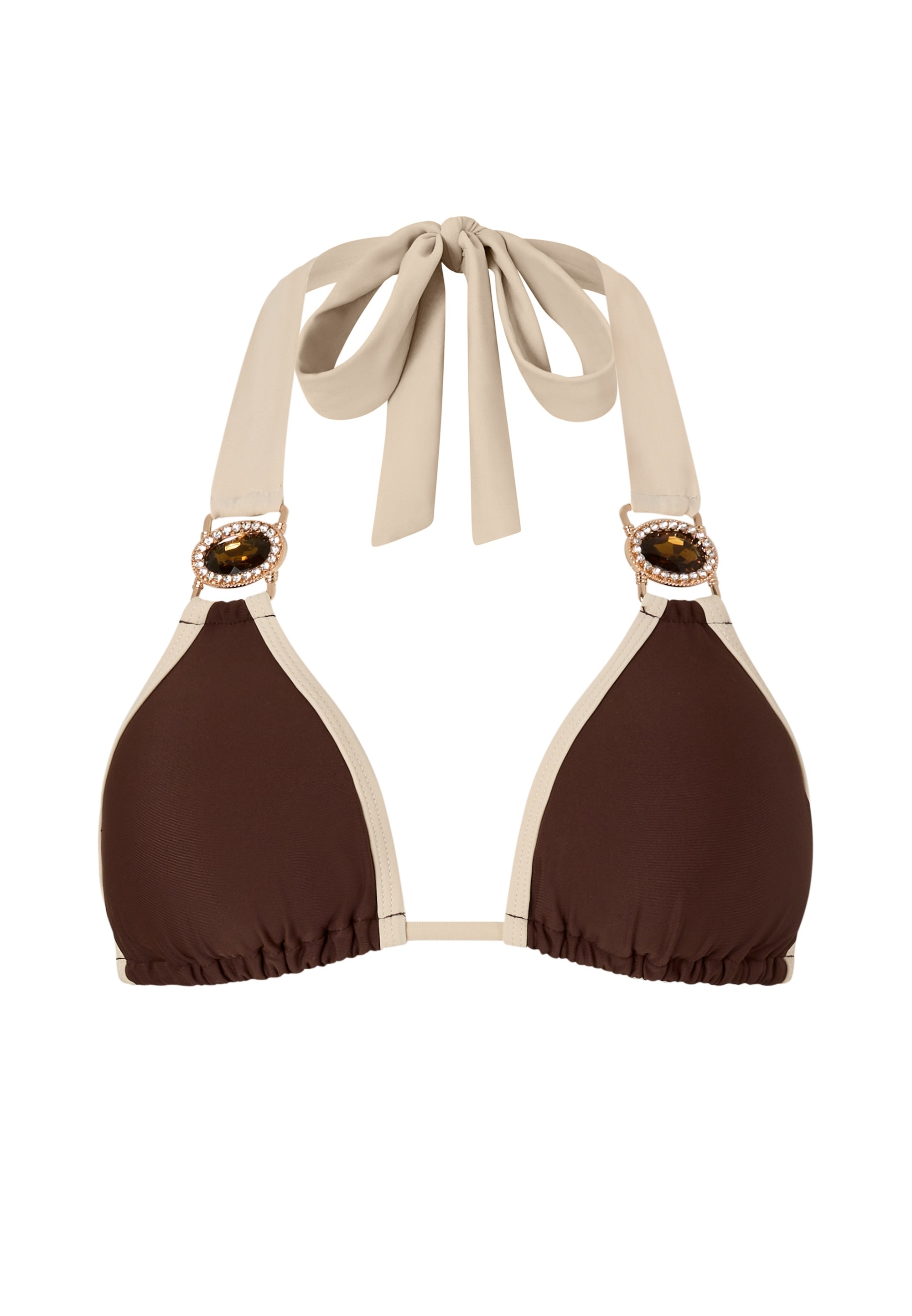Moda Minx Balconette-Bikini »Amour«, (1 St.), mit stilvollem Kontrast-Design und Steinbesatz