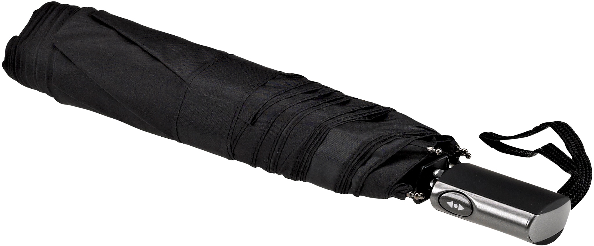 Taschenregenschirm »Automatik 3224, schwarz«, besonders leicht, extra flach, mit...