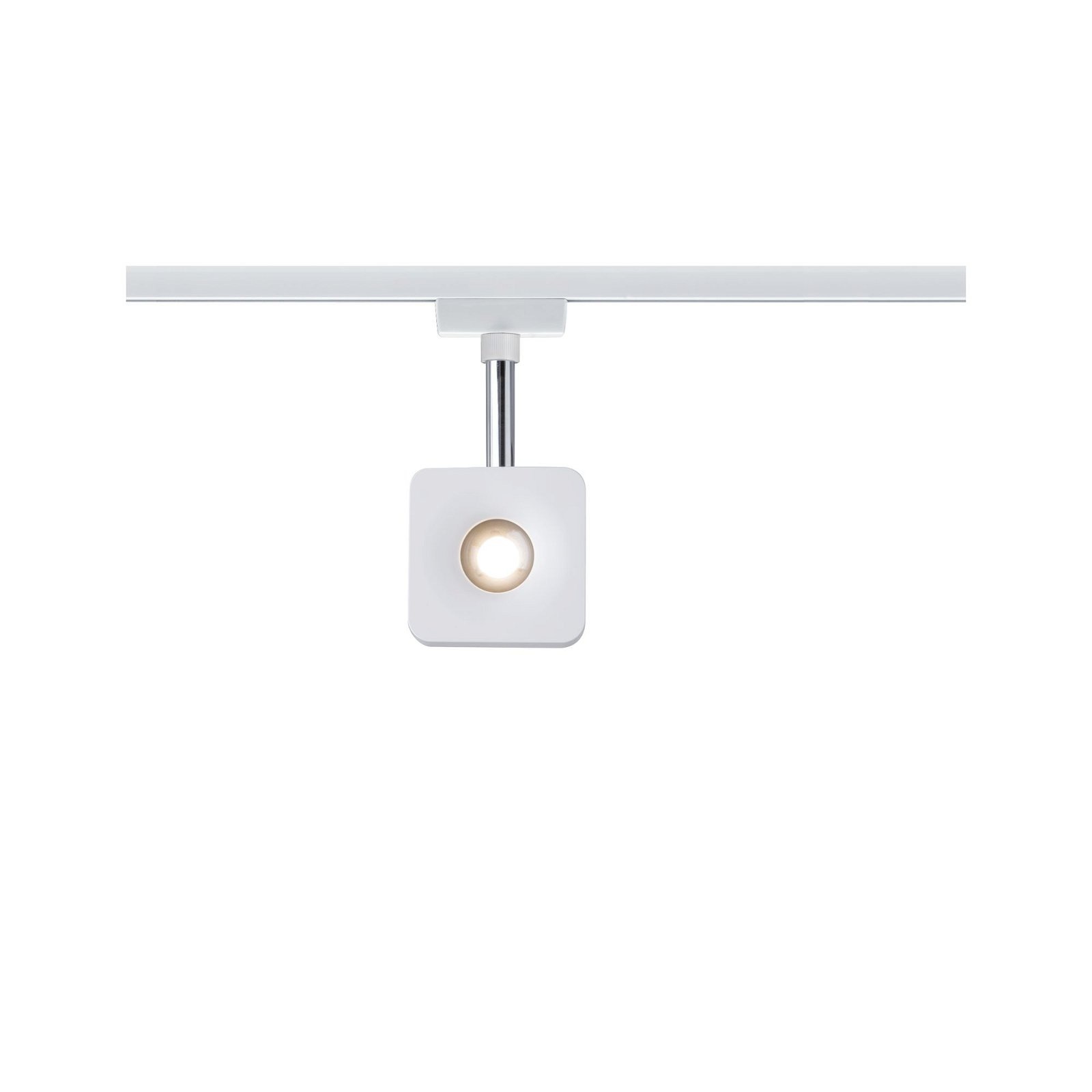 Paulmann Schienensystem-Leuchten »URail Schienenspot Cube 540lm 8W 2700K 230V Chrom matt, Chrom«, dimmbar, Einzelspot