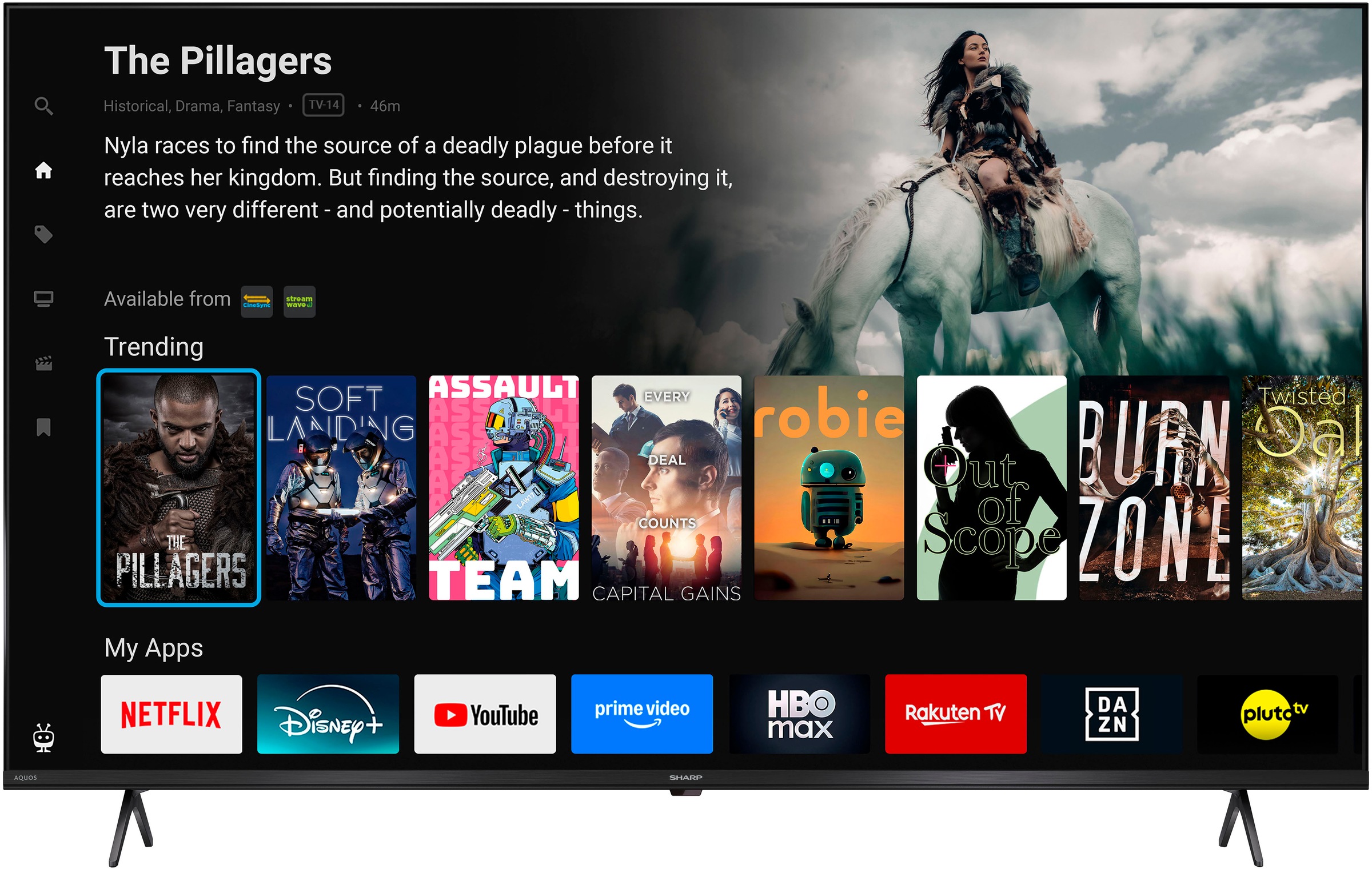 Sharp QLED-Fernseher »4T-C55JMx« 139 cm/55 ″ Smart-TV