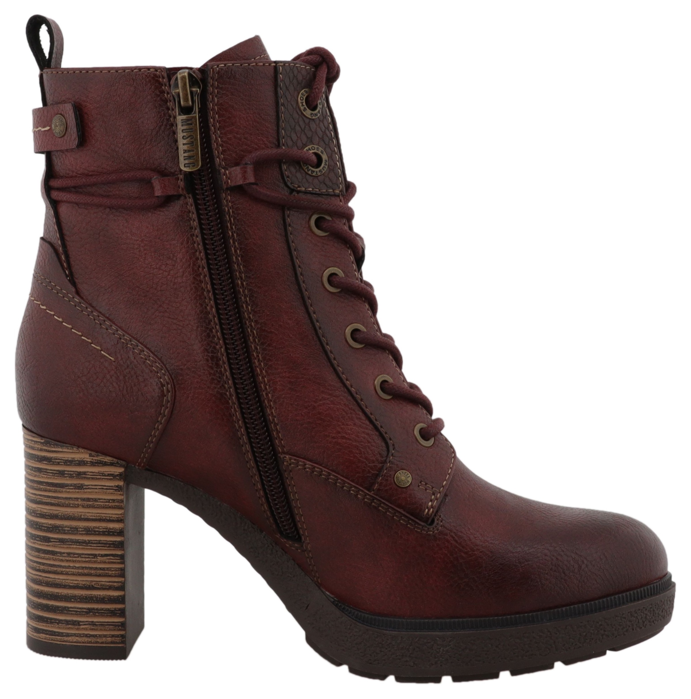 Mustang Shoes Winterstiefelette »Nana«, Schnürstiefelette mit wärmendem Textilfutter