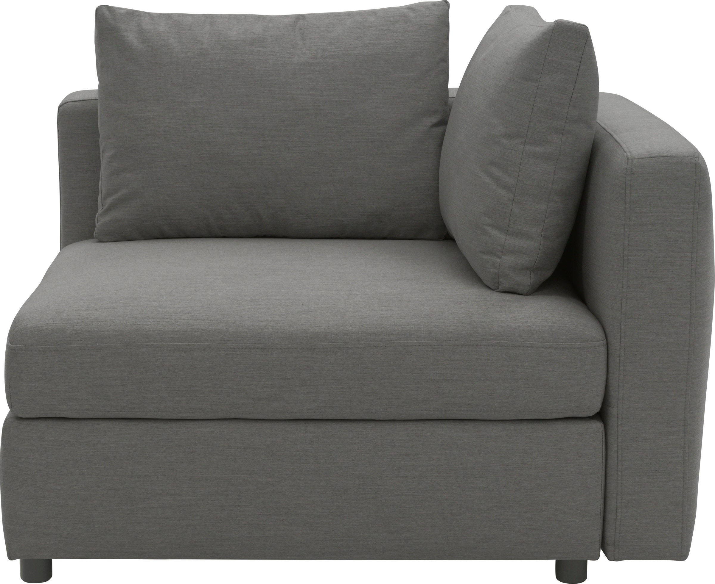 DOMO collection Sofa-Eckelement »Solskin, individuell erweiterbar/kombinierbar«, mit losen Kissen. Rücken- und Seitenteile als Stecksystem.