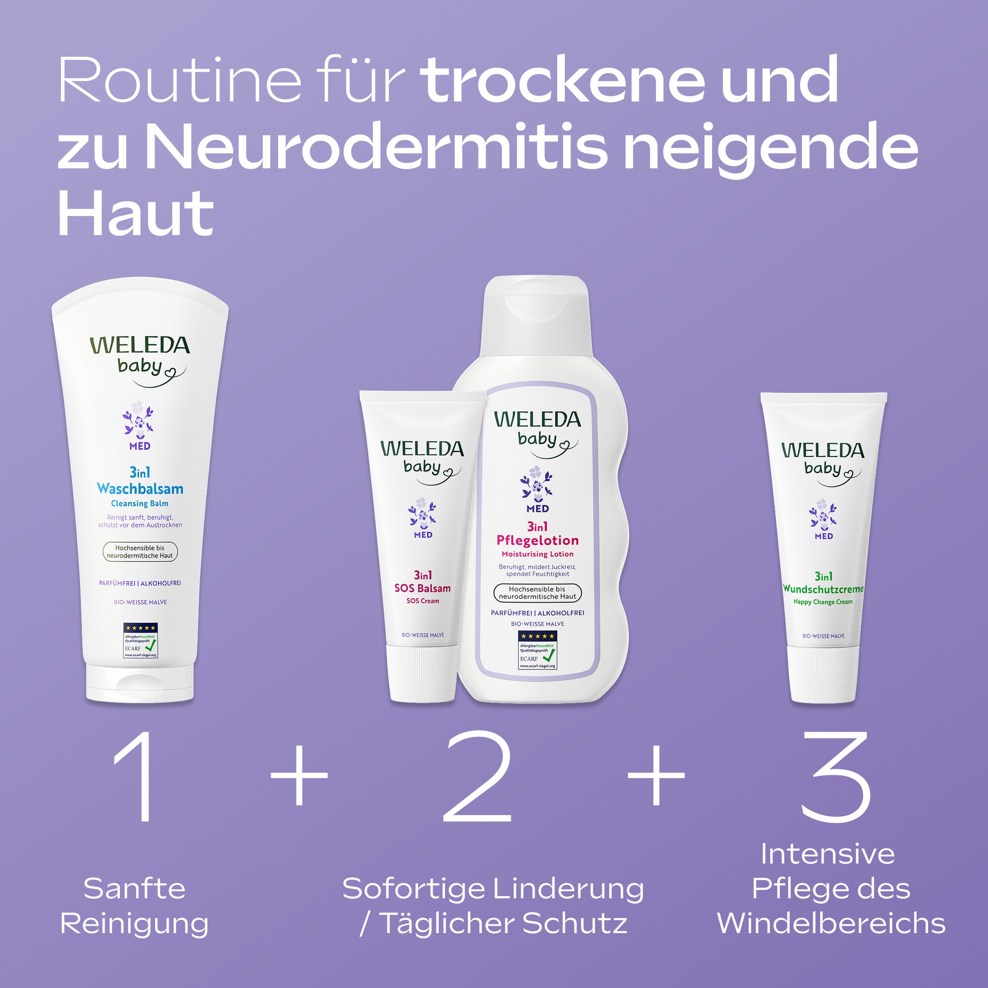 WELEDA Körperlotion »Med 3in1 Pflegelotion Weisse Malve«