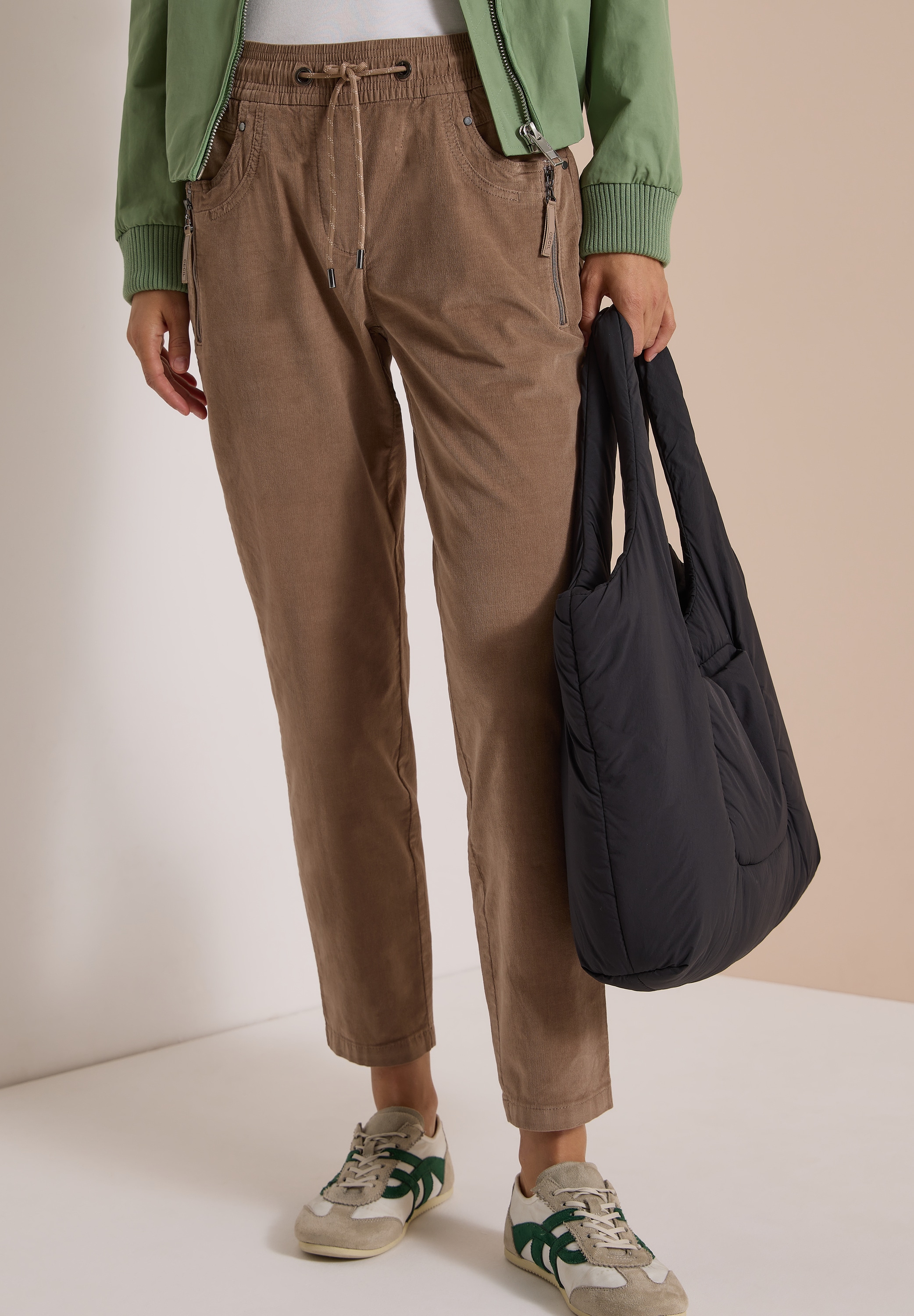 Cecil Stoffhose »Style Tracey«  Elastischer Bund mit Tunnelzug / Slim Leg