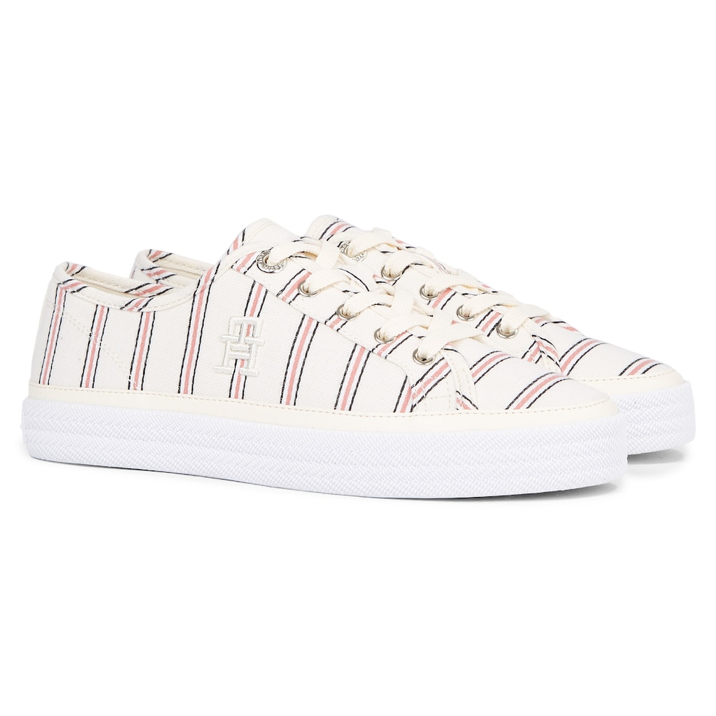 Tommy Hilfiger Plateausneaker »VULC CANVAS SNEAKER SHIRTING«