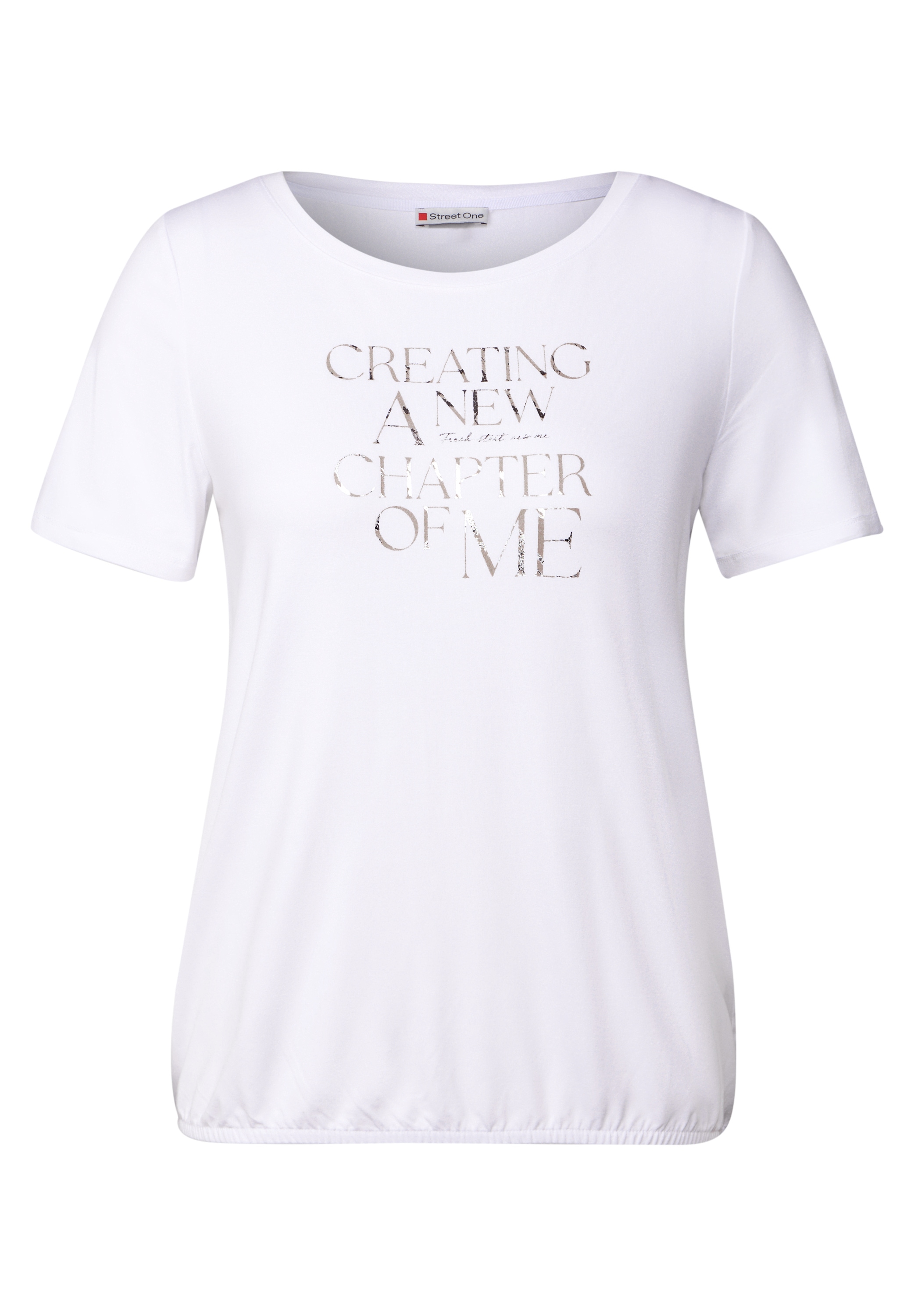 STREET ONE T-Shirt, mit Elastiksaum