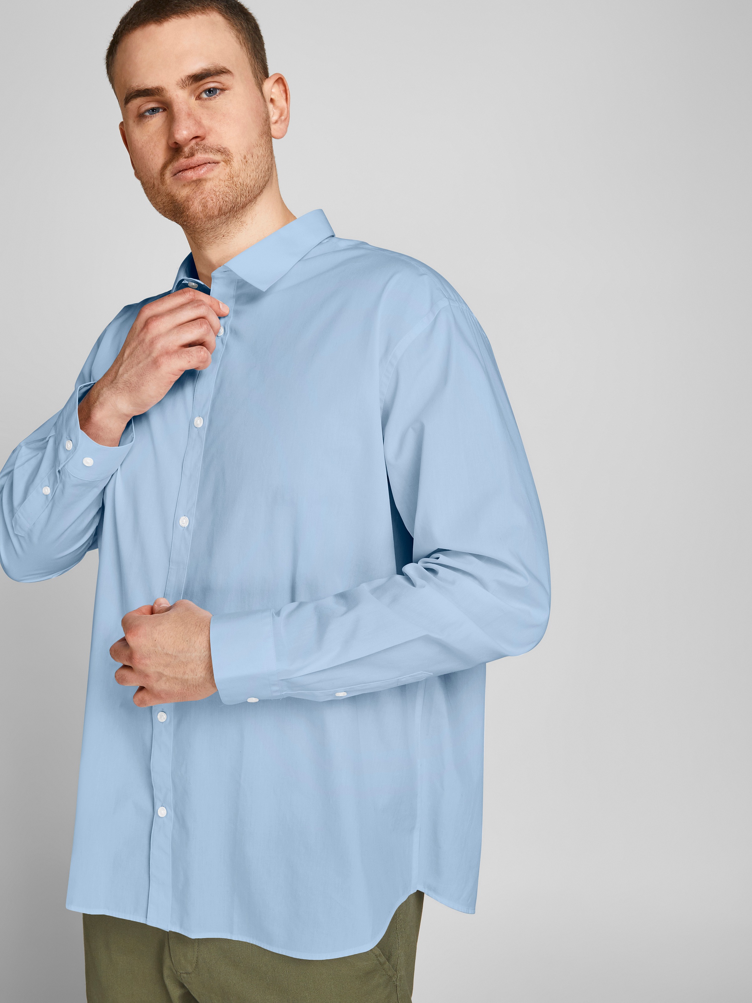 Jack & Jones PlusSize Langarmhemd "JJJOE SHIRT LS PLAIN PLS" günstig online kaufen
