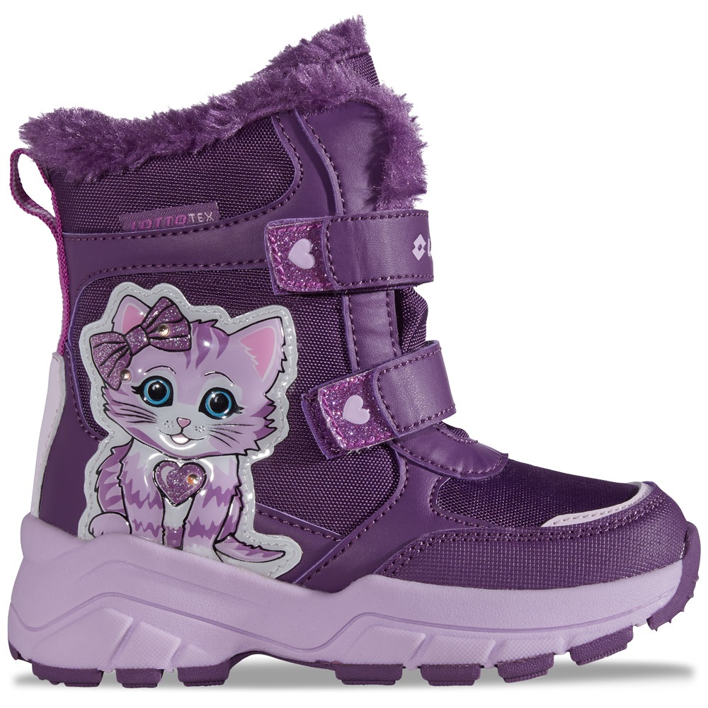 Winterboots LOTTO, Mädchen, Gr. 28, lila, lavender, Synthetik, mehrfarbig, Schuhe Winterboots, - mit coolen Lichtelementen im Obermaterial