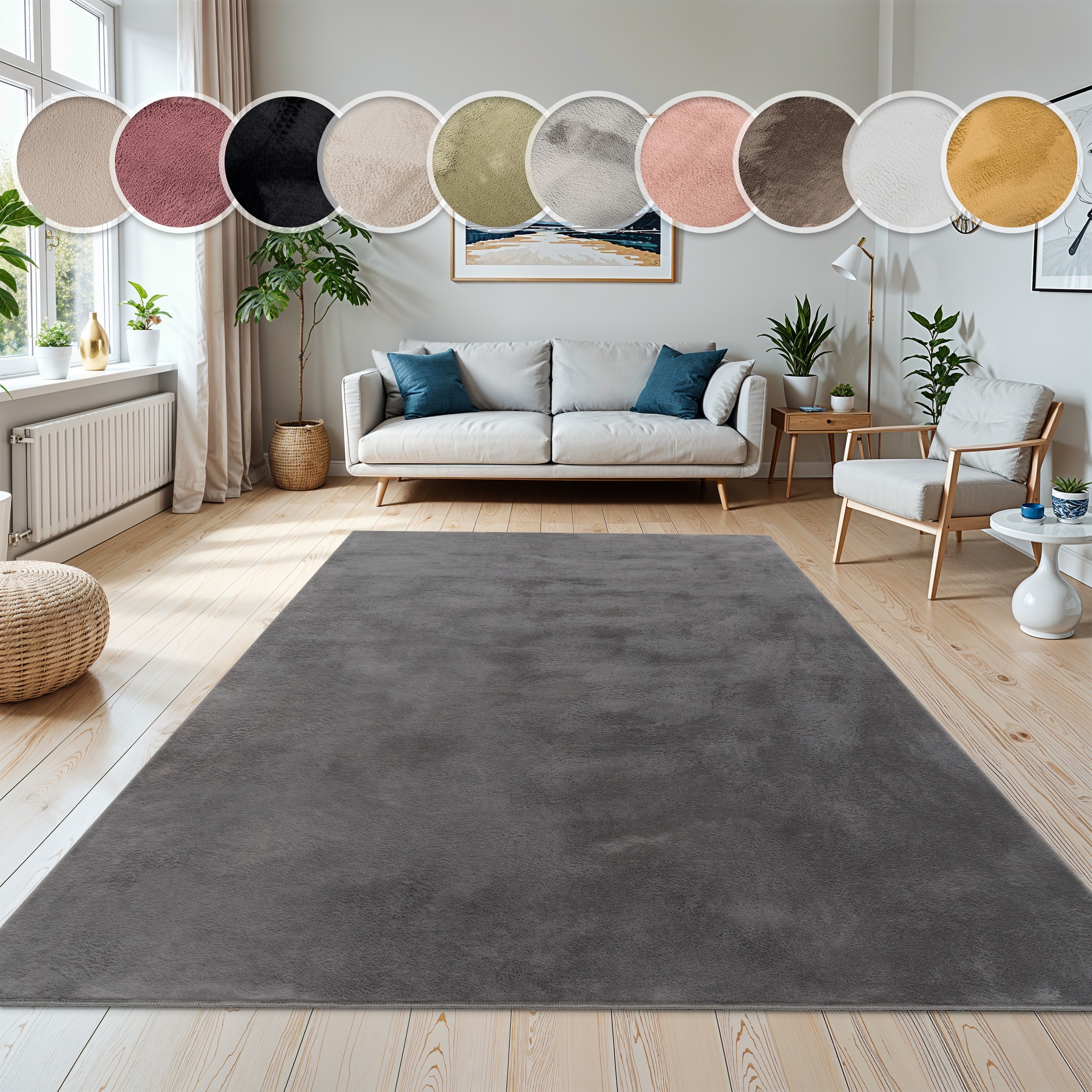 Paco Home Fellteppich "Kunstfell Soft 380" rechteckig 14 mm Höhe Langflor, günstig online kaufen