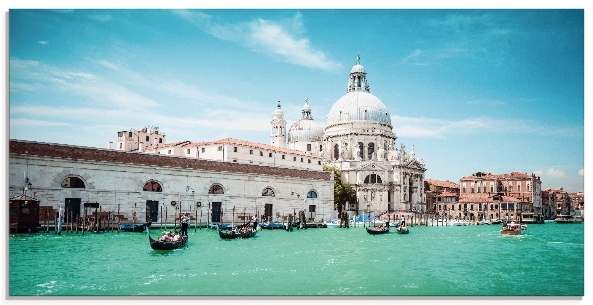 Artland Glasbild "Venedig Santa Maria della Salute I", Italien, (1 St.), in verschiedenen Größen