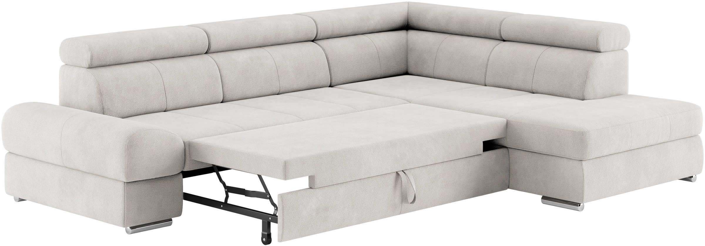 sit&more Ecksofa »Broadway L-Form«, mit verstellbaren Kopfteilen, wahlweise mit Bettfunktion