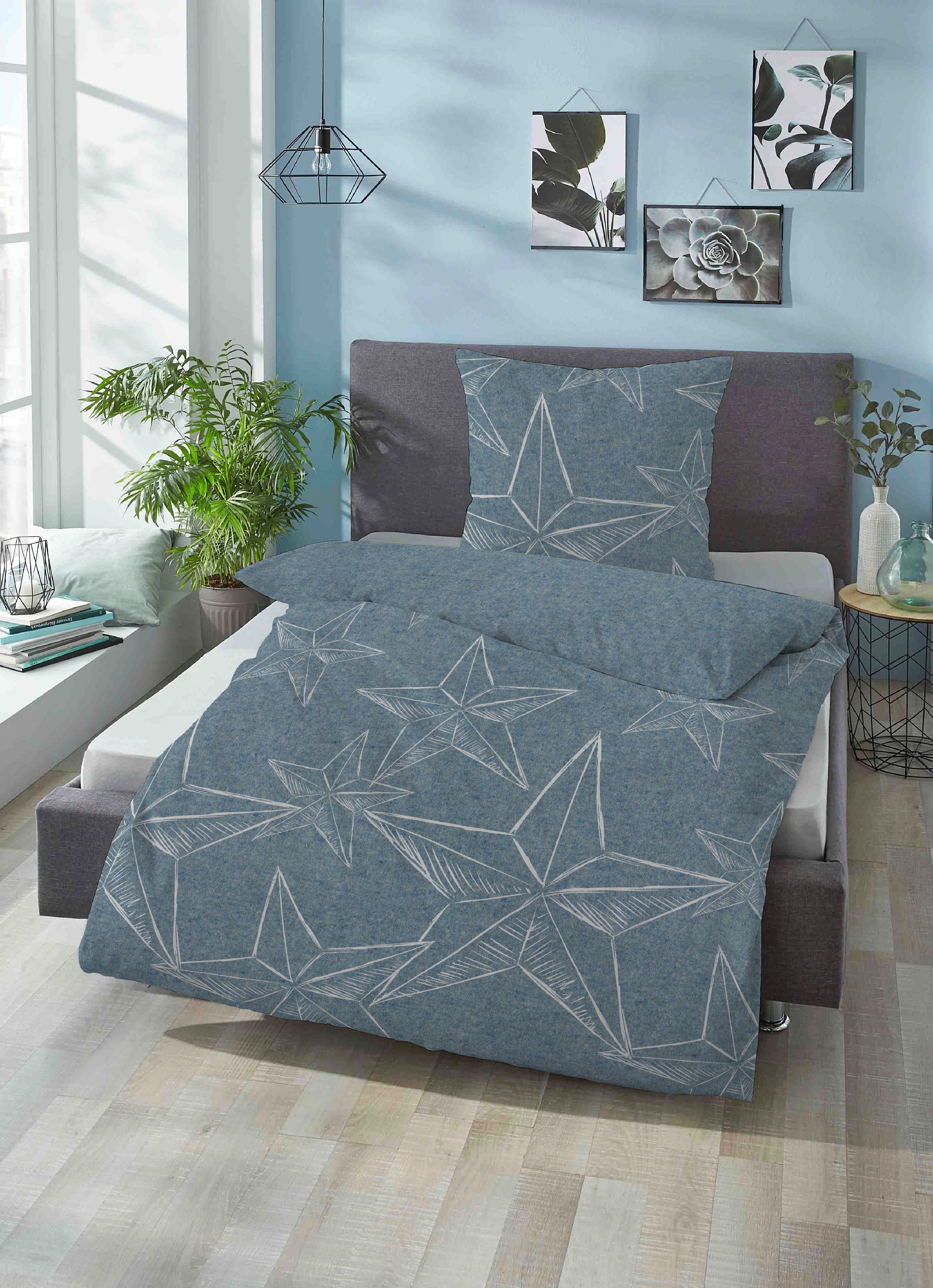 Biberna Bettwäsche "Alexander in Gr. 135x200 oder 155x220 cm" 2 Stk. Flanel günstig online kaufen