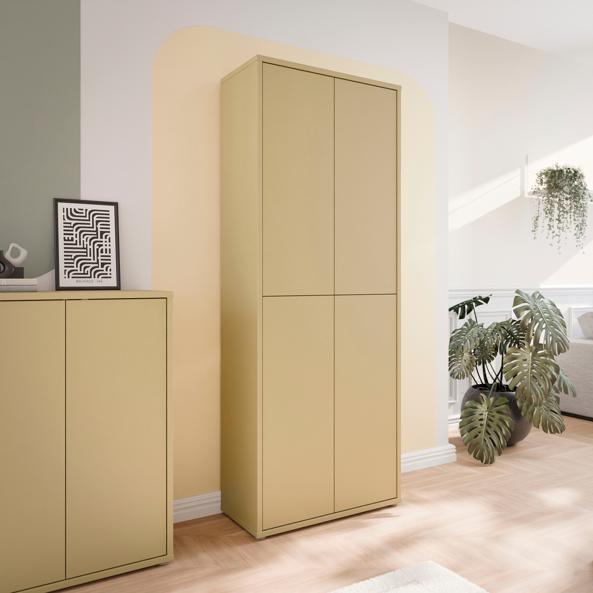 FORTE Schuhschrank "Alice Springs, Schuhschrank, Höhe 191,9 cm, 4 Türen, vi günstig online kaufen