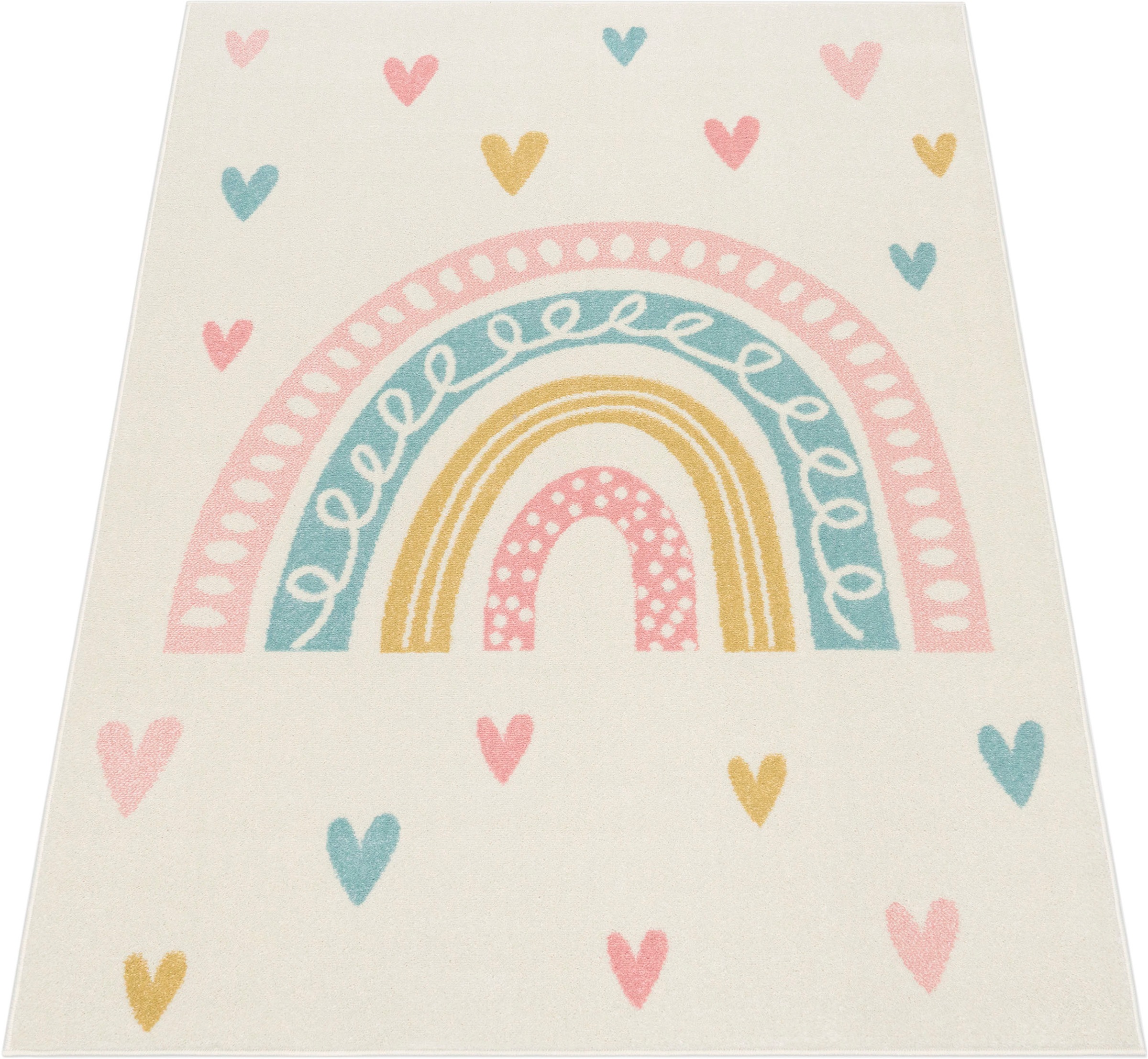 Paco Home Kinderteppich "Nino 887" rechteckig 13 mm Höhe Kurzflor, Spieltep günstig online kaufen