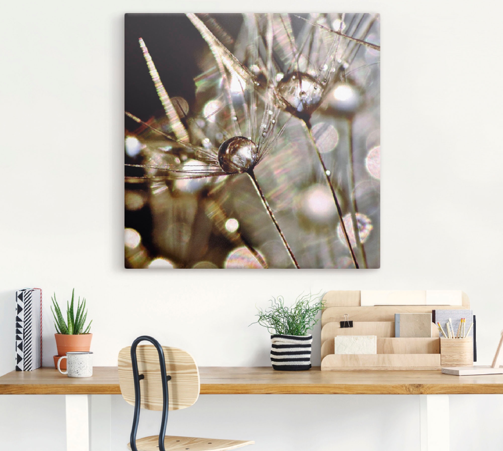 Artland Wandbild »Pusteblume abstrakt«, Blumen, (1 St.), als Leinwandbild, Poster, Wandaufkleber in verschied. Größen